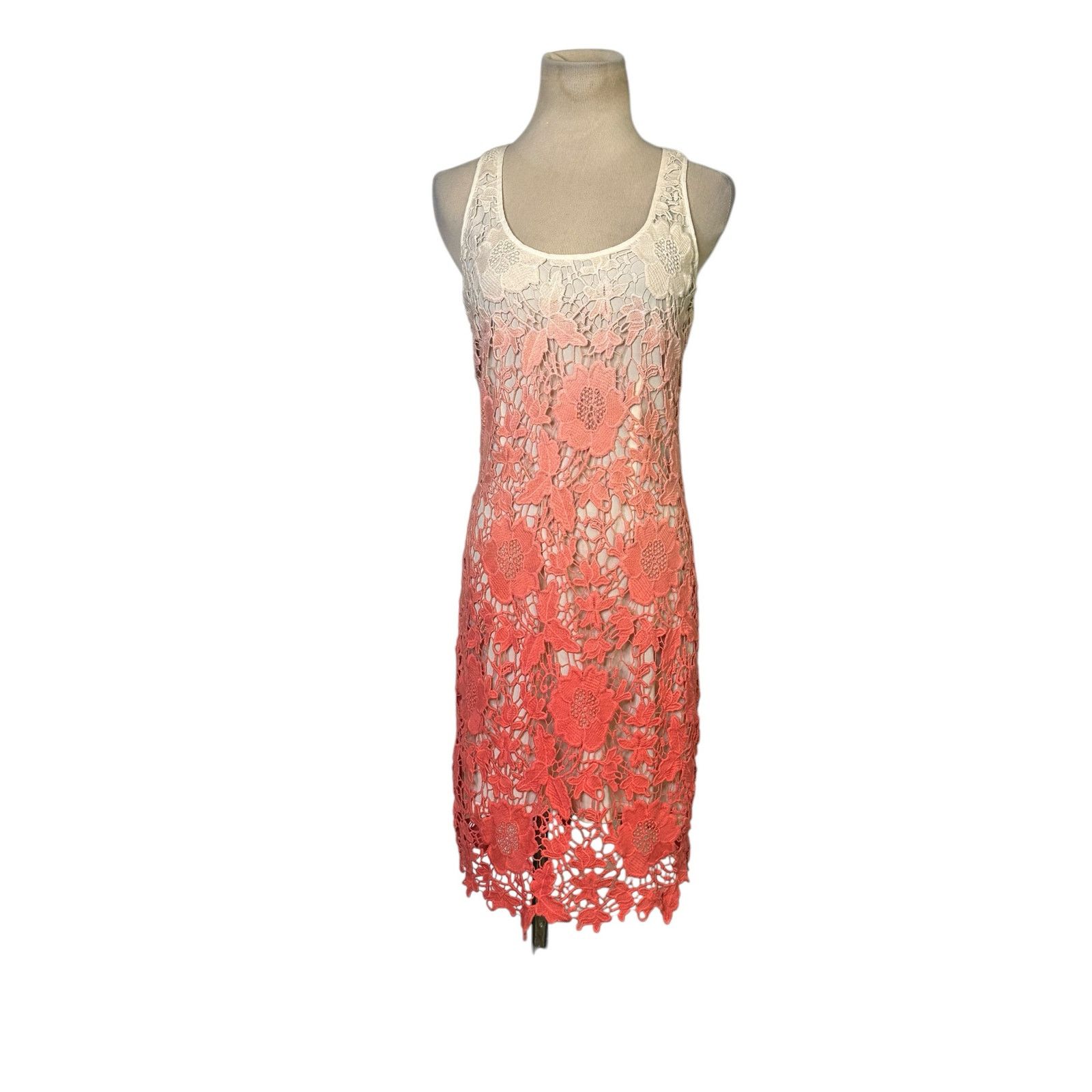 Buffalo David Bitton Buffalo cream melon ombre eyelet mini dress size Small Size S / US 4 / IT 40 - 11 Thumbnail