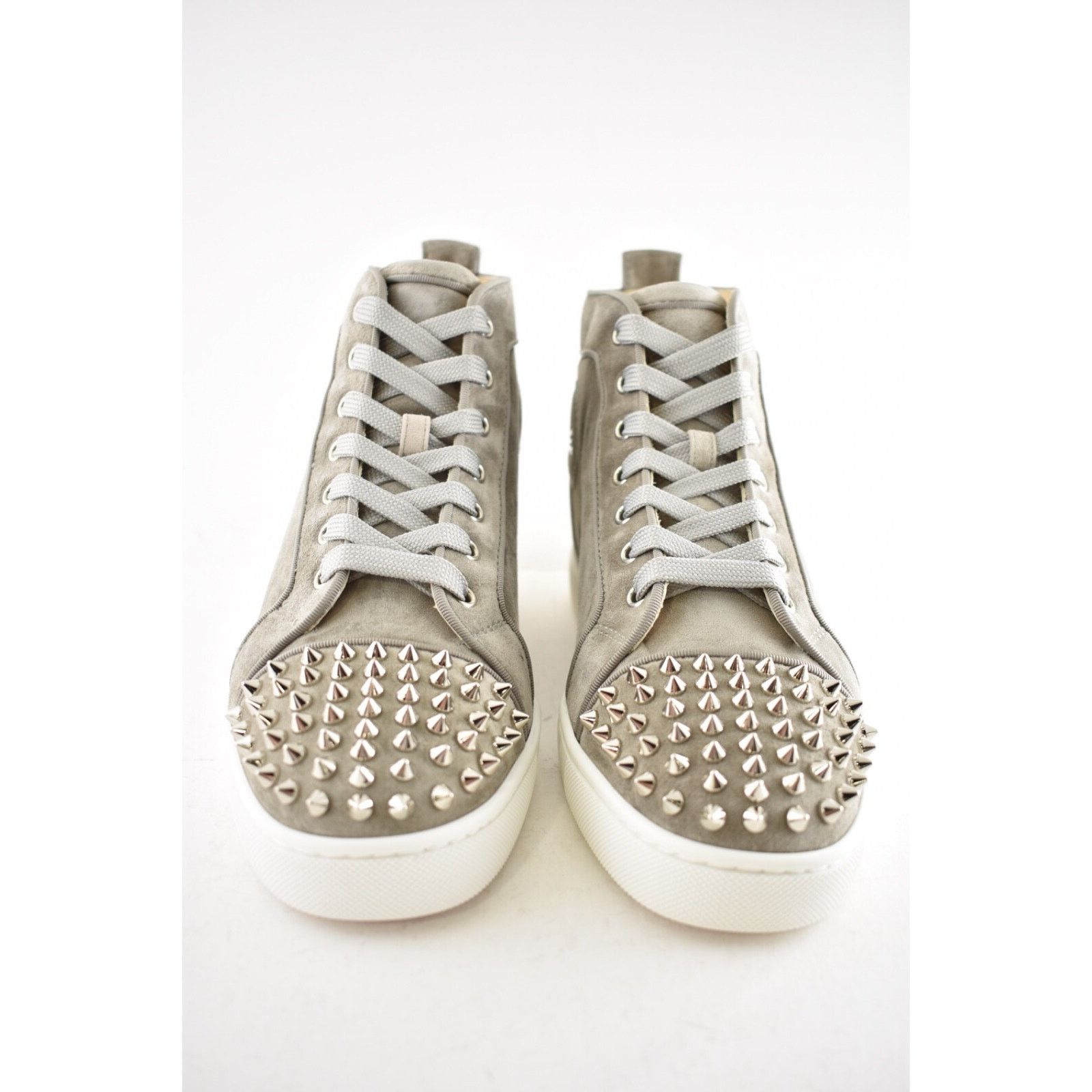 Christian Louboutin Christian Louboutin Mens Lou Spikes Orlato Flat Gres Size US 7 / EU 40 - 4 Thumbnail