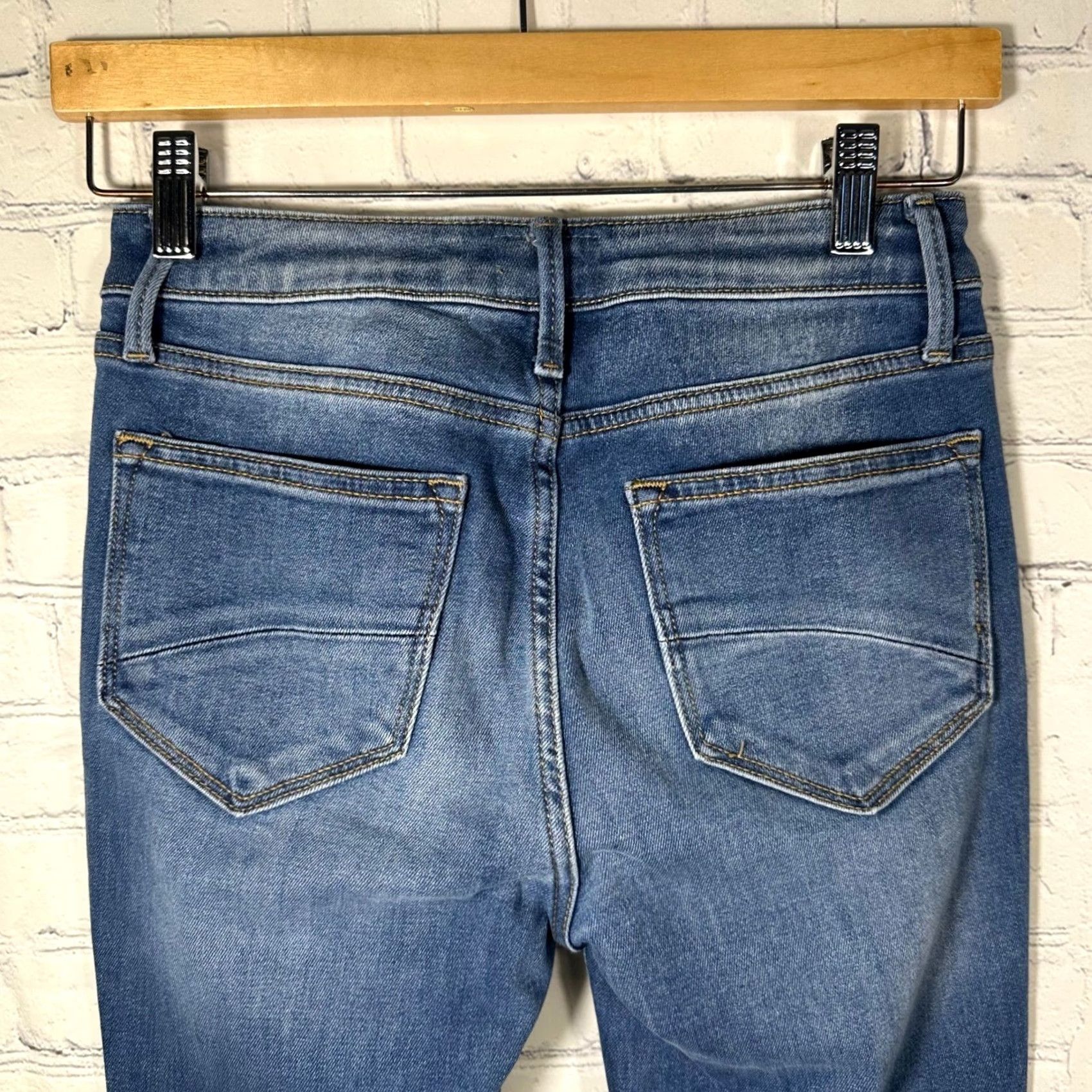 Vintage VINTAGE? Driftwood Rosie Classic Fit Flare Jeans Medium Wash High Rise Front Pocket 25x34 Womens Jeans Virginia? Size 42" / US 20 - 5 Thumbnail
