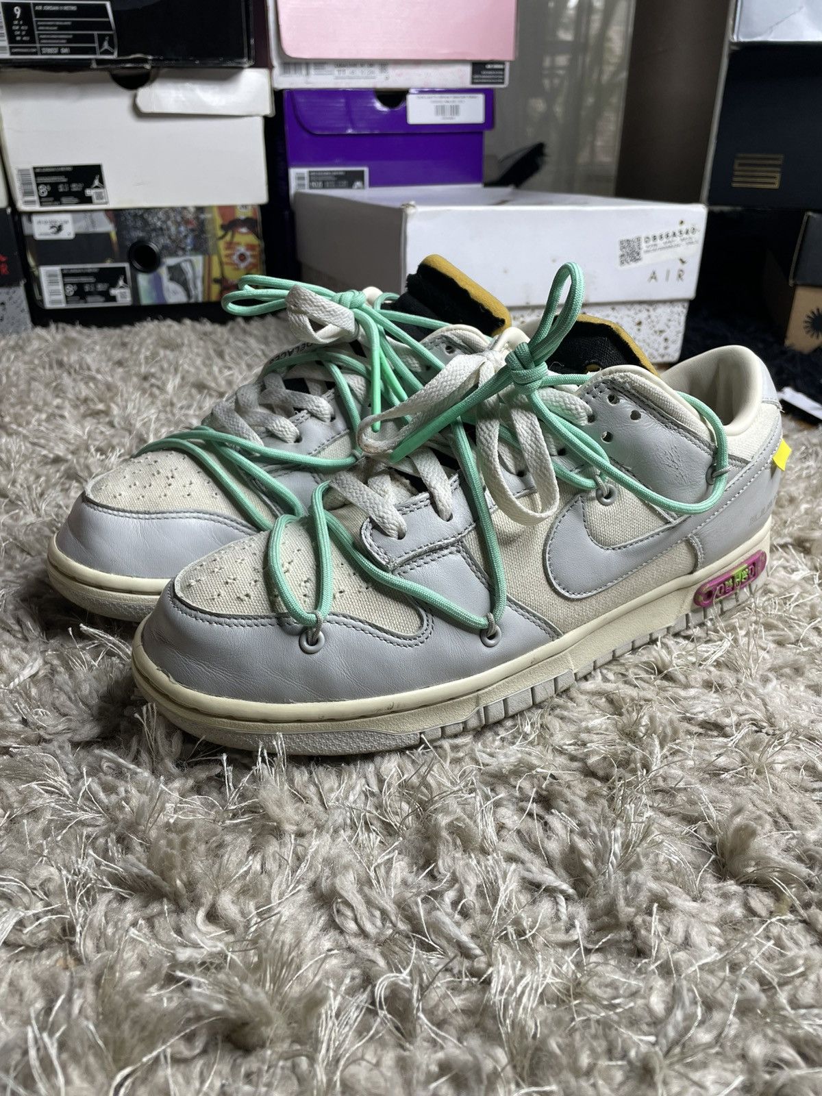 Nike × Off-White Nike x Off White Dunk Low Lot 04 Size US 9 / EU 42 - 1 Thumbnail