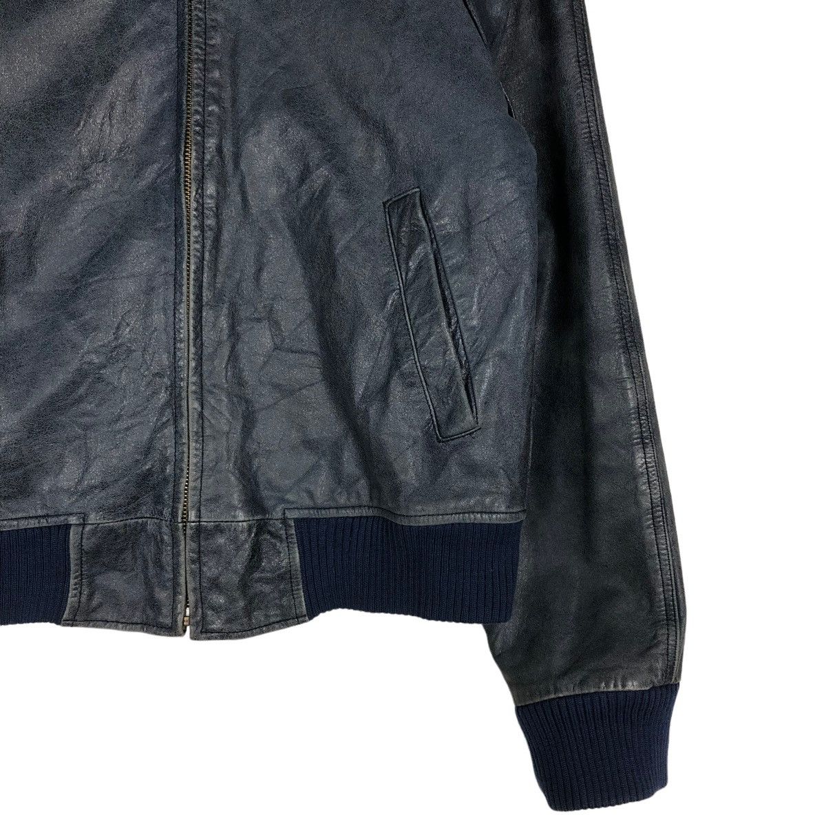 Japanese Brand 🔥BIKER LEATHER JACKET JAPAN MADE INSPIRE ISSEY MIYAKE Size US XS / EU 42 / 0 - 7 Thumbnail