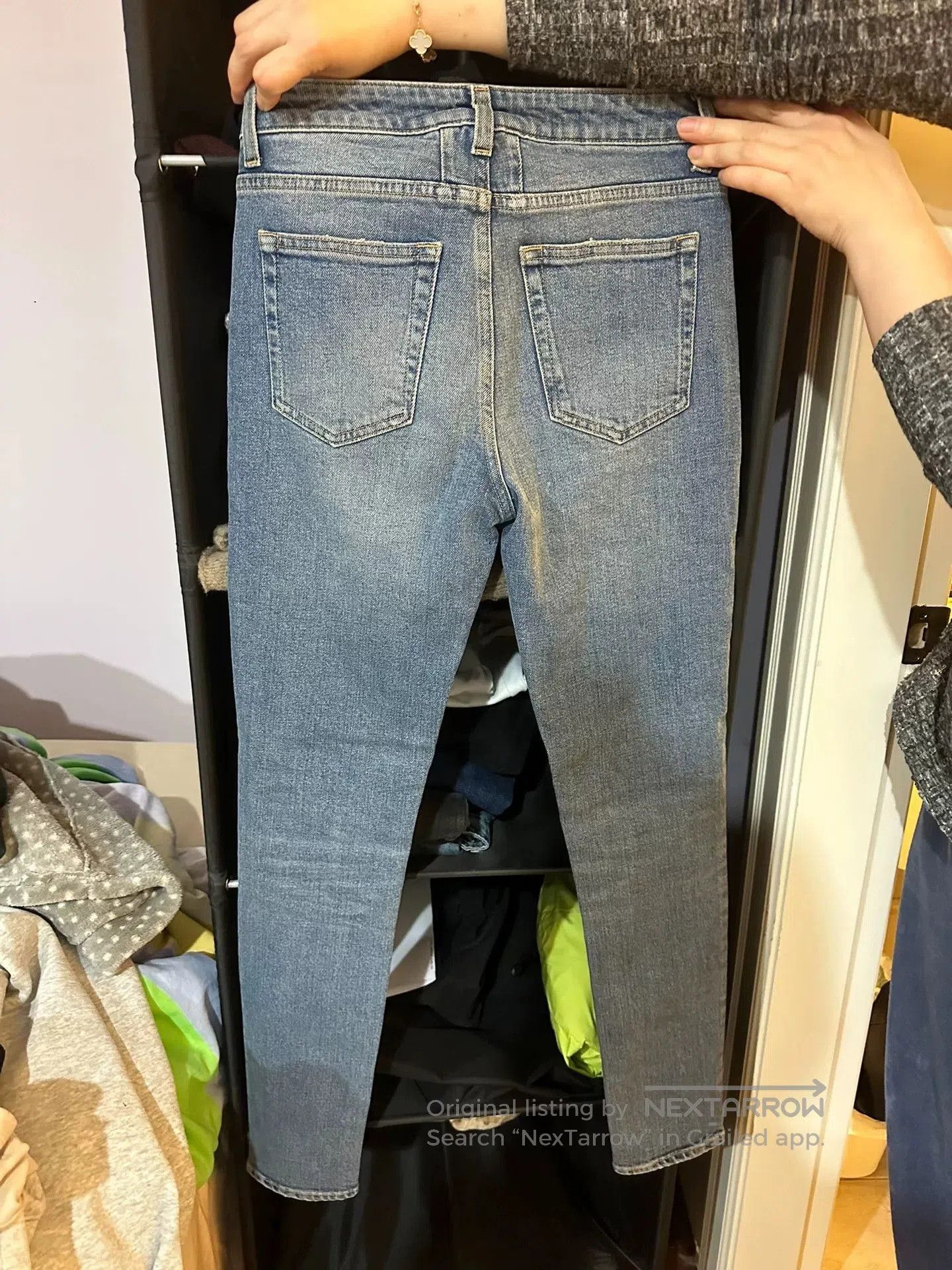 Saint Laurent Paris Saint Laurent Light Blue Washed Jeans. Size 26" / US 2 / IT 38 - 4 Thumbnail