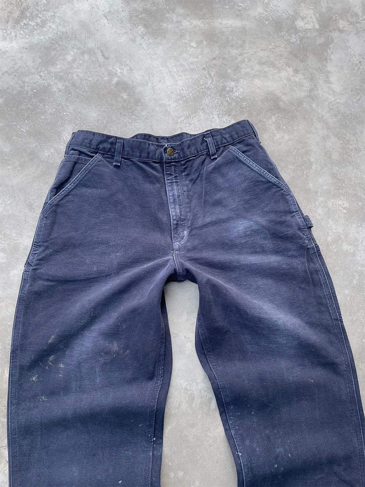 Carhartt Faded Midnight Blue Carhartt Carpenter Pant 🪡Grunge Size US 36 / EU 52 - 2 Thumbnail