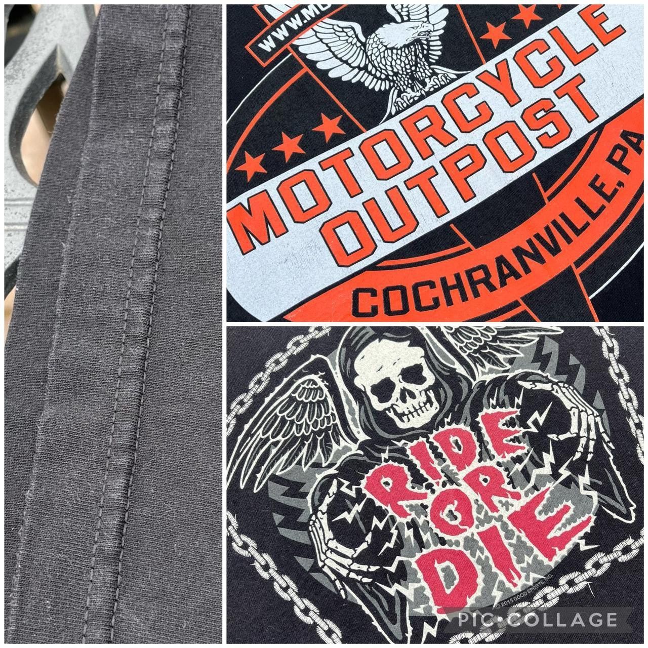 Band Tees × Vintage Motorcycle Outpost Ride or Die Reaper Biker Tank Top Size US XL / EU 56 / 4 - 3 Thumbnail