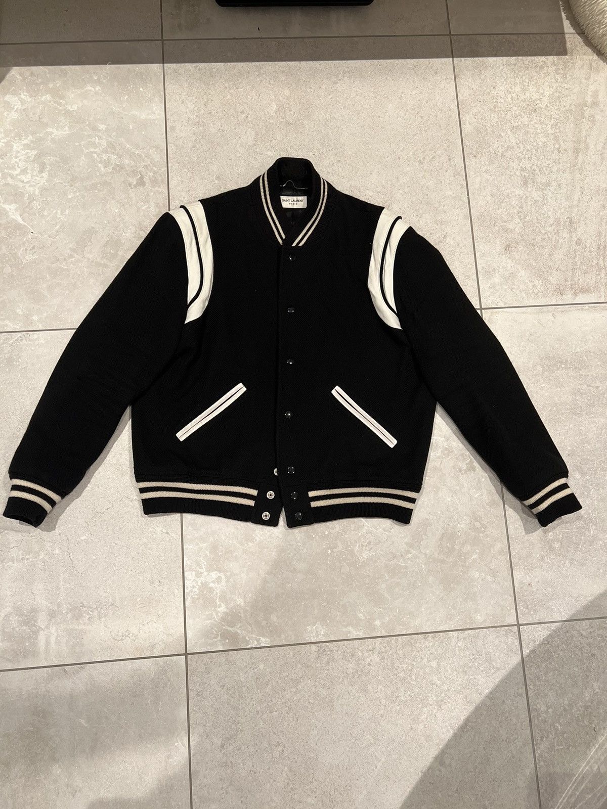 Saint laurent teddy jacket replica deals