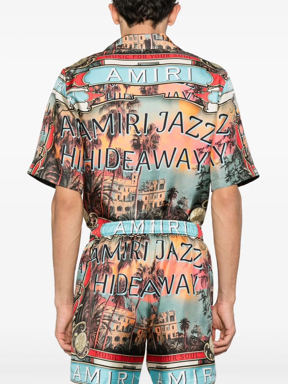 Amiri o1h1sh10525 Jazz Hideaway Camp Shirt in Multicolor Size US L / EU 52-54 / 3 - 4 Thumbnail