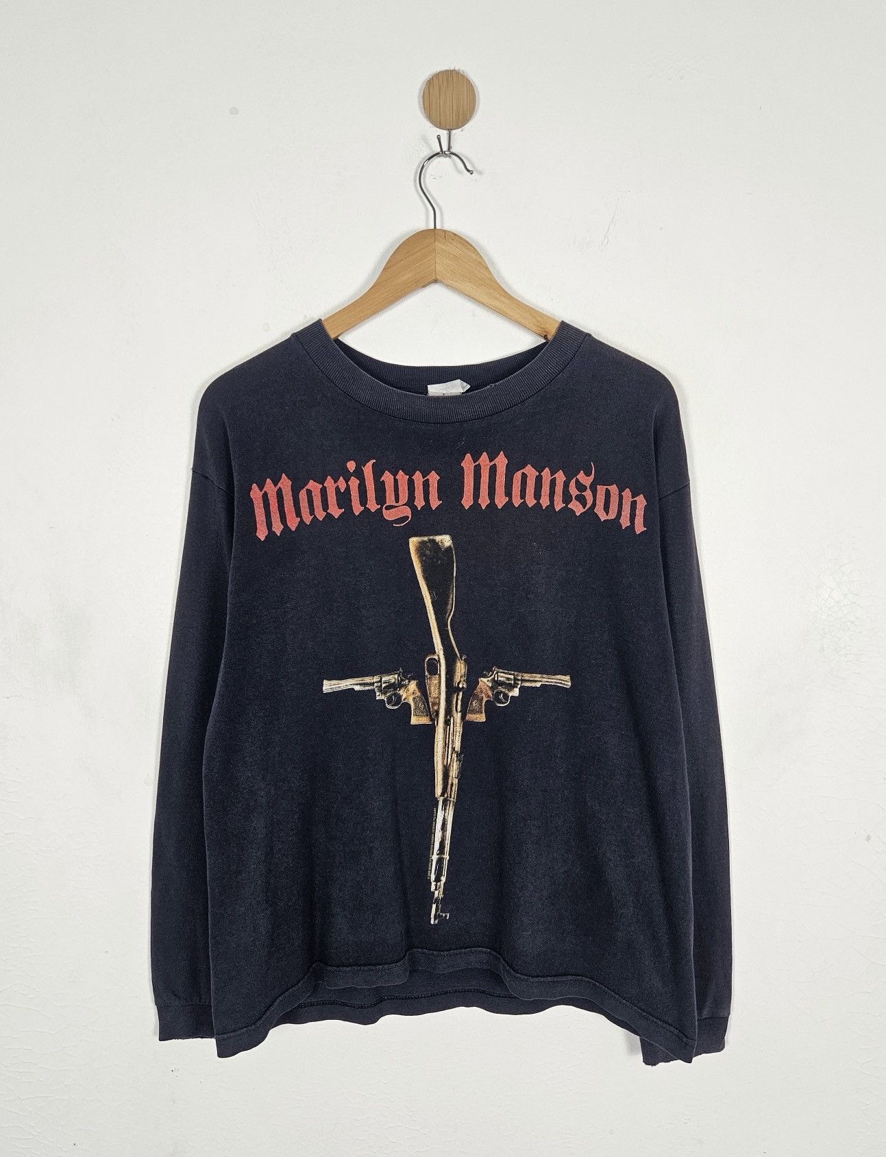 Band Tees Vintage Marilyn Manson Guns God Government Tour Shirt Size US S / EU 44-46 / 1 - 1 Thumbnail