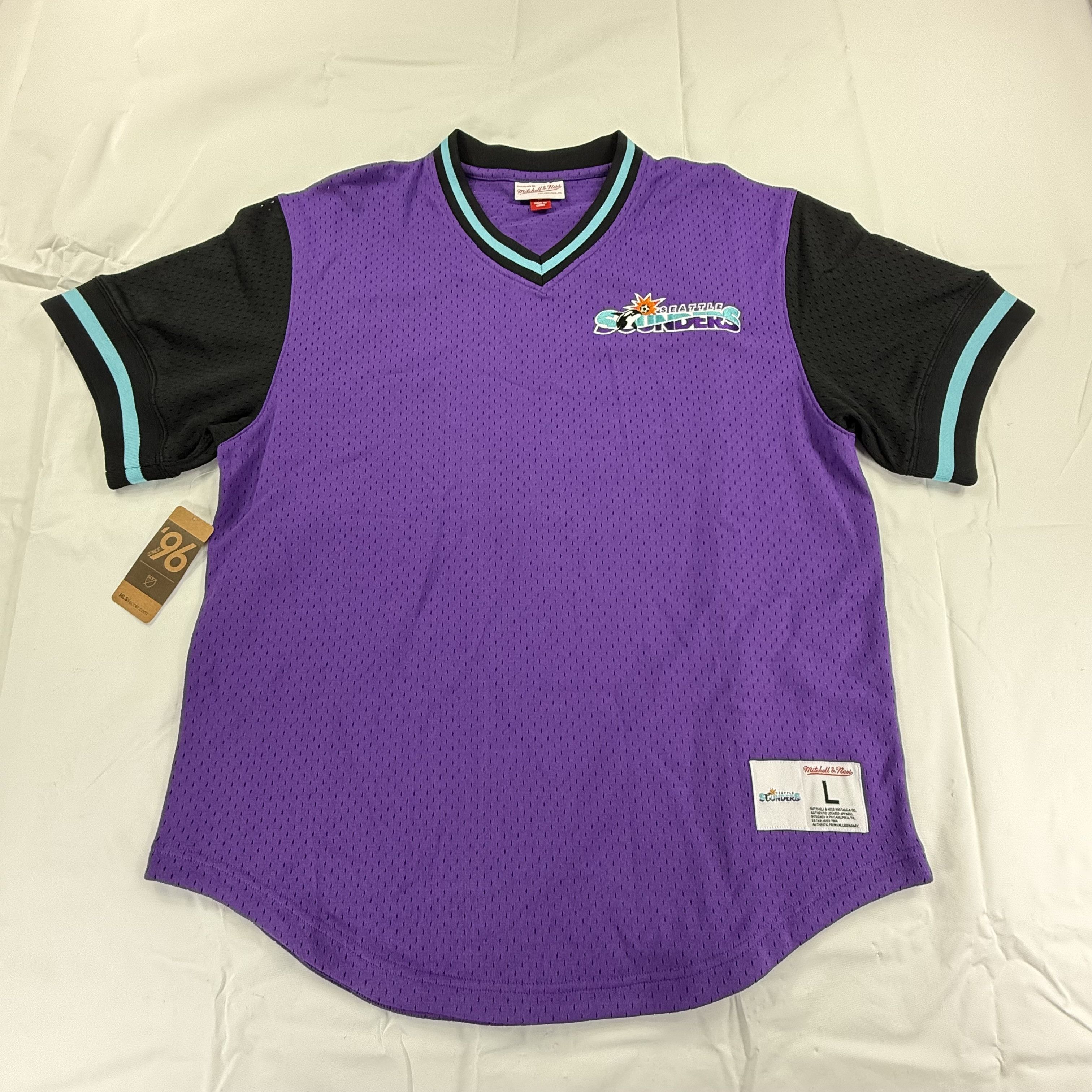 Mitchell & Ness Mitchell & Ness Seattle Sounders Mesh Jersey Mens Large NEW Size US L / EU 52-54 / 3 - 1 Thumbnail