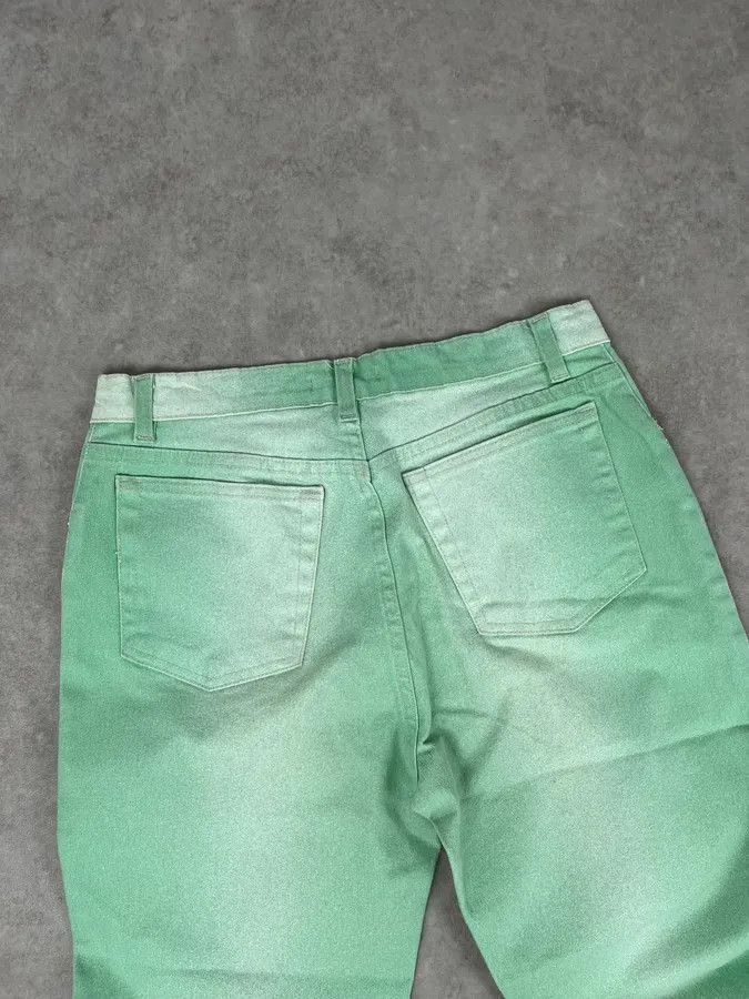 Roberto Cavalli 2000s Roberto Cavalli Mint Green Faded Jeans Size 25" / US 0 / IT 36 - 8 Thumbnail