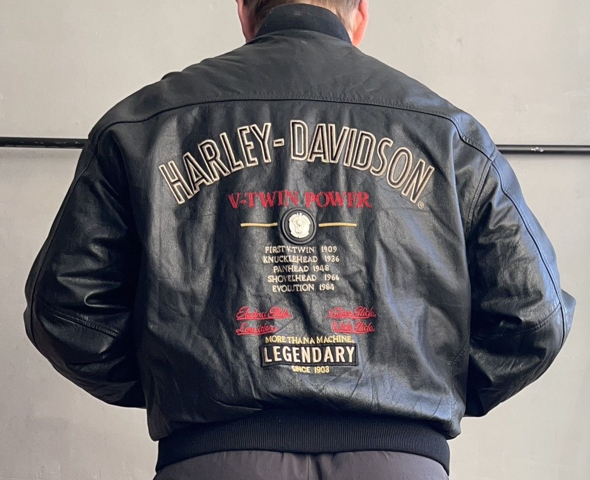 Harley Davidson × Vintage Harley Davidson leather jacket vintage Size US L / EU 52-54 / 3 - 4 Thumbnail