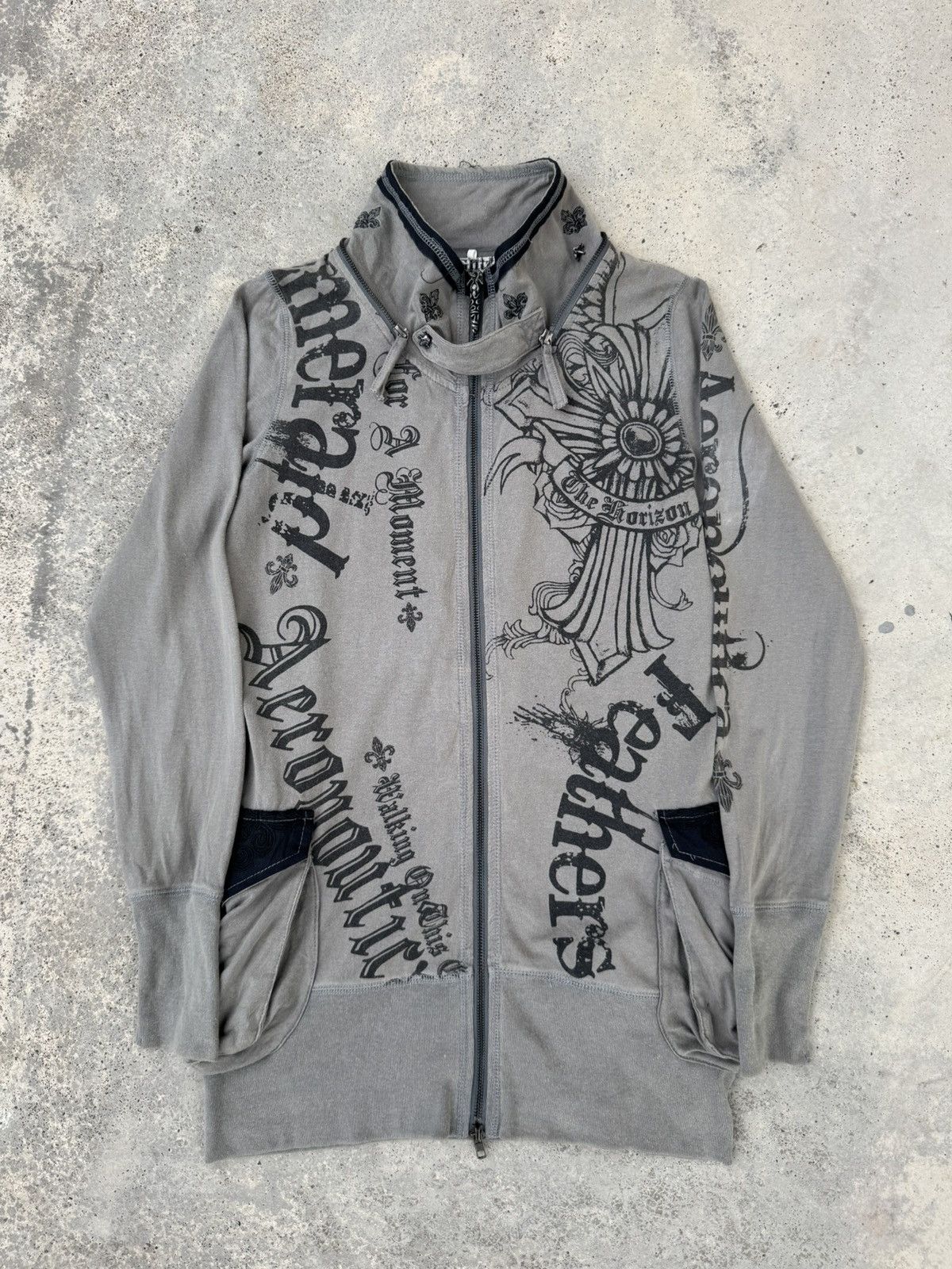 14th Addiction Seditionaries Anarchy Punk Zip Up Hoodie Size US M / EU 48-50 / 2 - 1 Thumbnail