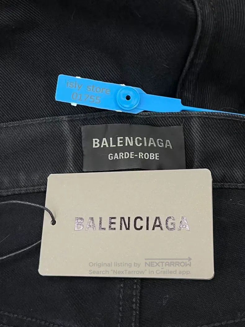 Balenciaga Balenciaga size S Solid Zipper Wide Leg Jeans Regular Fit Size US 27 - 4 Thumbnail