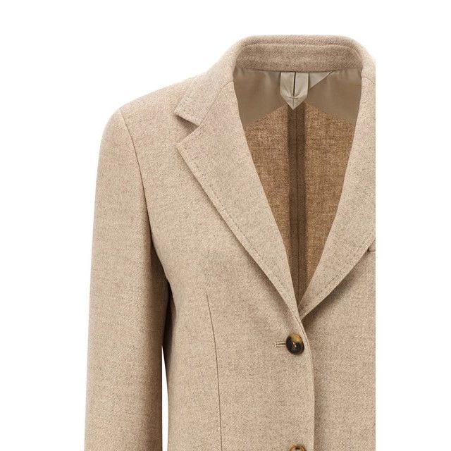 Max Mara MAX MARA Caraffa Beige Blazer Jacket New & Authentic (Women' Size S / US 4 / IT 40 - 3 Thumbnail