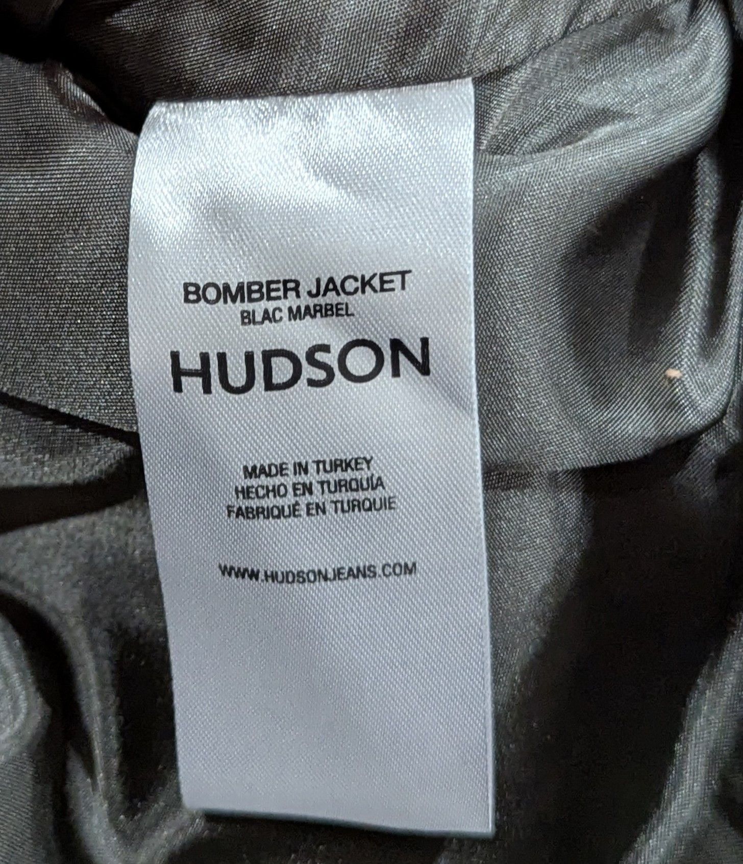 Hudson Hudson Jeans Leather Bomber Jacket Black Marble Large Size US L / EU 52-54 / 3 - 8 Thumbnail