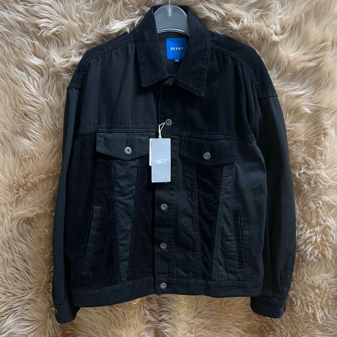 Beams Plus Beams corduroy panel jacket black Size US M / EU 48-50 / 2 - 1 Thumbnail