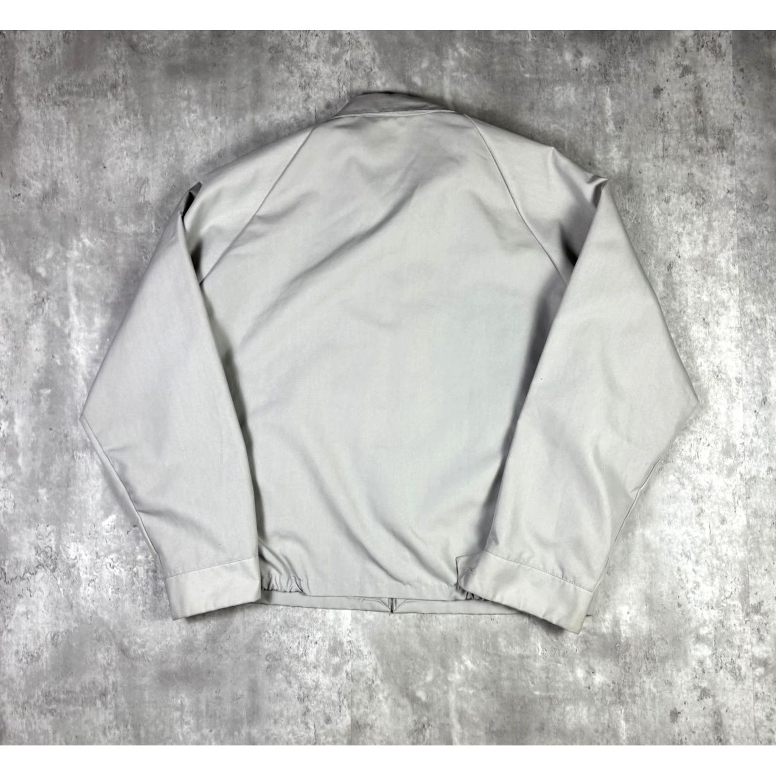 Vintage VINTAGE Flight Windbreaker Collared Bomber Jacket Full Zip West Point Adult Large 90s Mens Gray Polyester Knit 90s Pattern Solid Logo Front Zip Jacket Size US L / EU 52-54 / 3 - 2 Thumbnail
