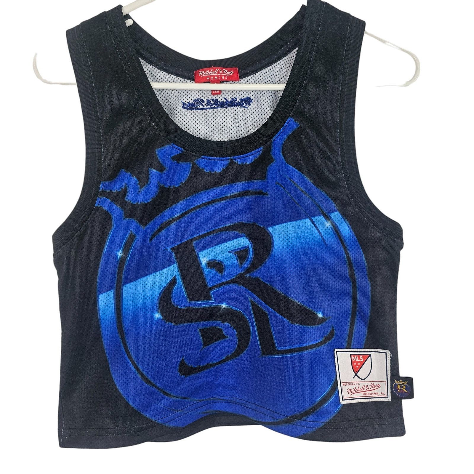 Mitchell & Ness Mitchell & Ness Womens Salt Lake Real Crop Top Tank S Sport Size S / US 4 / IT 40 - 1 Thumbnail