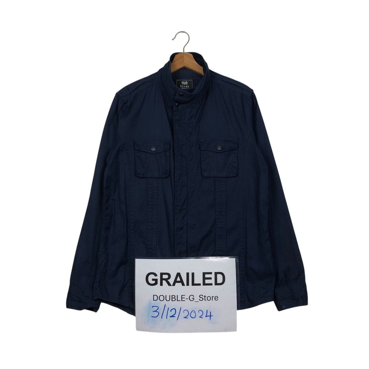 Beams Plus 📌Vintage Chore Button Jacket Beams Heart Issey Miyake Size US L / EU 52-54 / 3 - 1 Thumbnail