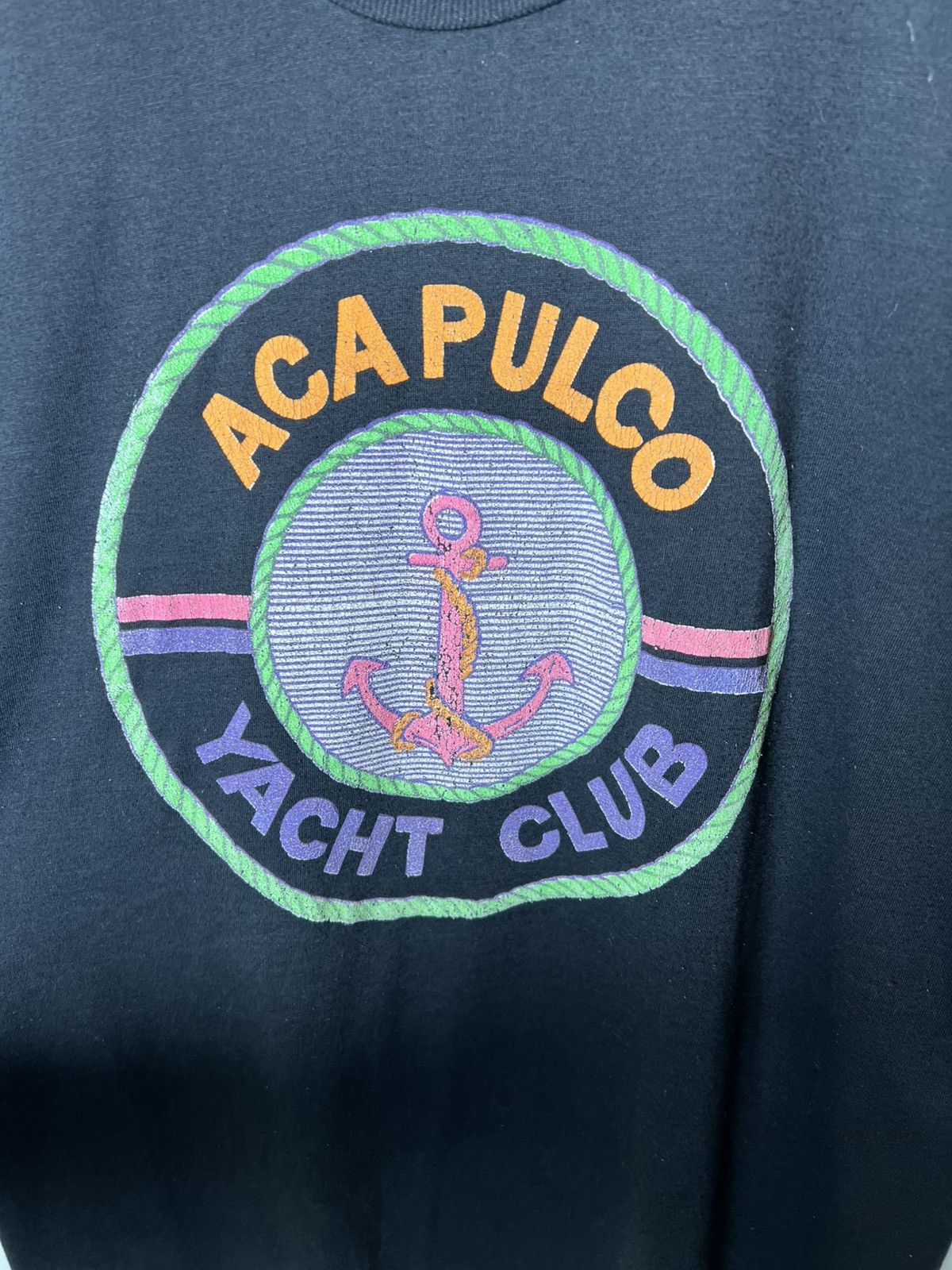 Vintage Vintage streetwear rare 90s Acapulco Yacht Club T-shirt Size US L / EU 52-54 / 3 - 3 Thumbnail