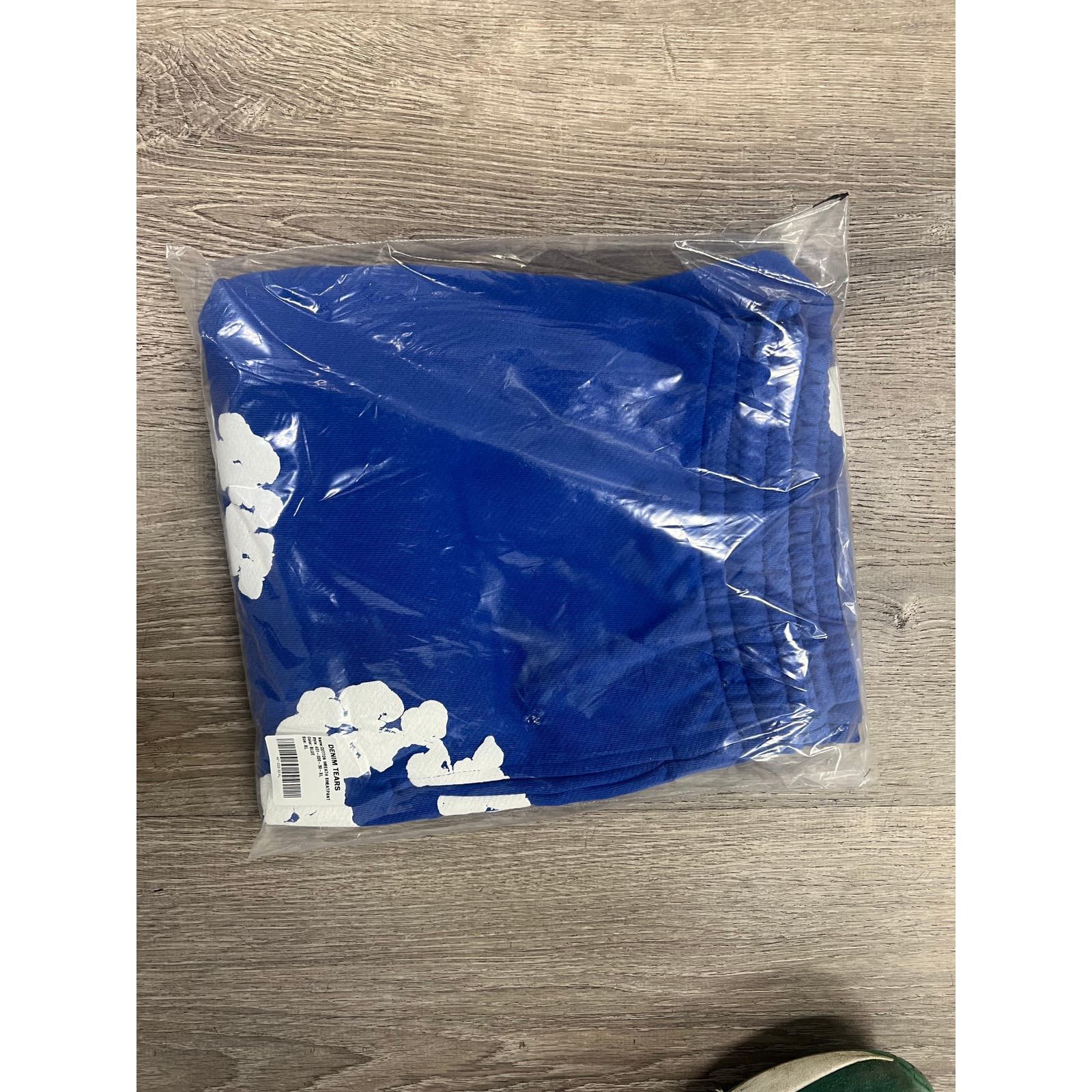 image of Denim Tears The Cotton Wreath Sweatpants Royal Blue Xlarge, Men's (Size 31)