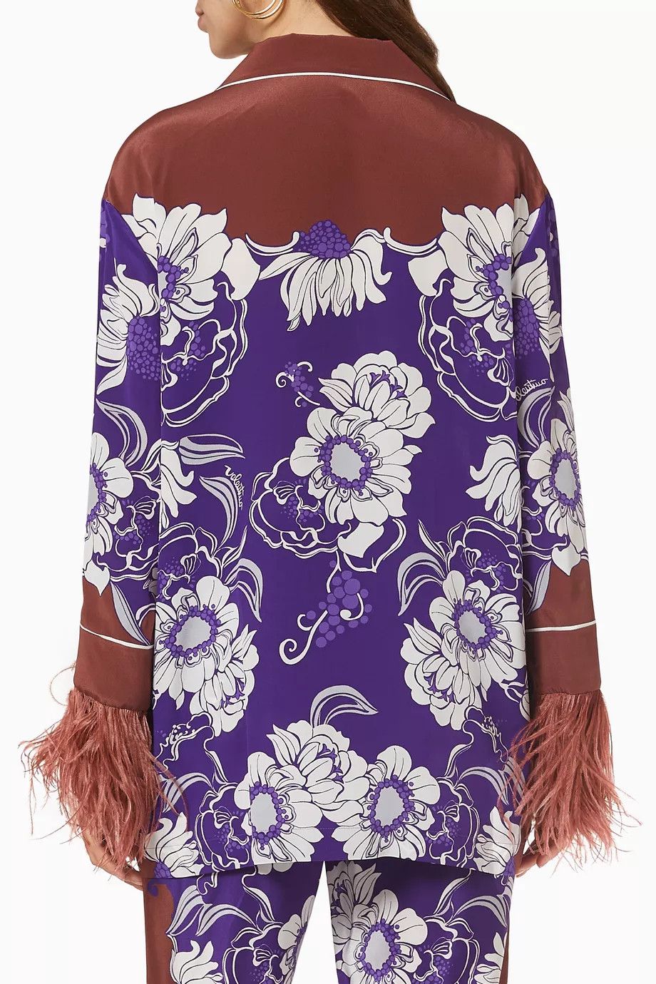 Valentino o1y0326 Floral-Print Shirt in Multicolor Size XS / US 0-2 / IT 36-38 - 2 Thumbnail