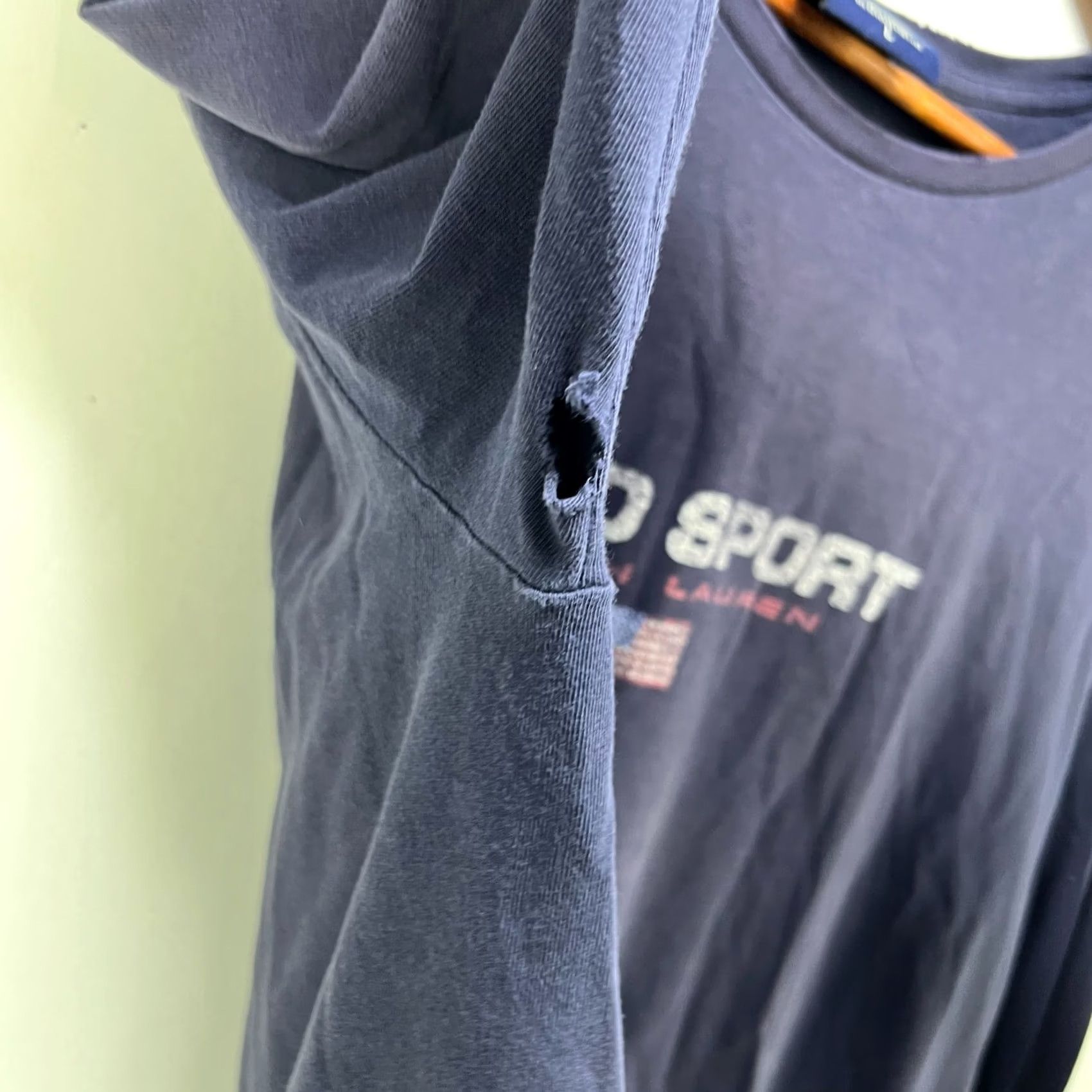 Vintage VINTAGE Polo Sport 90s Shirt Large Blue Long Sleeve Camouflage Size US L / EU 52-54 / 3 - 5 Thumbnail
