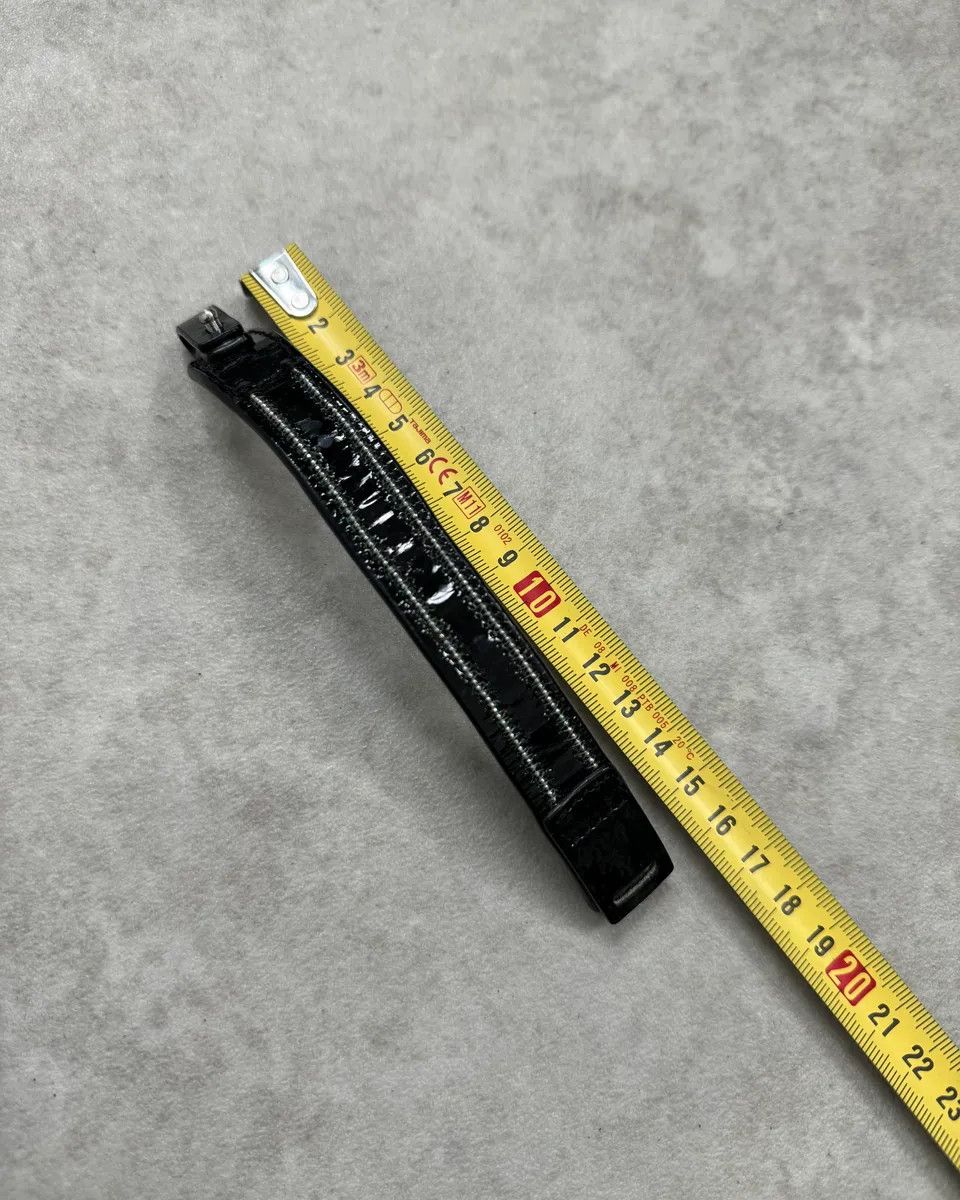 Marithe + Francois Girbaud Marithé + François Girbaud Black Shiny Leather Bracelet Size ONE SIZE - 9 Thumbnail
