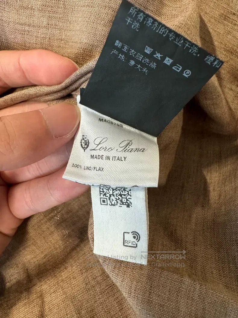 Loro Piana Loro Piana Solid color single-breasted long-sleeved shirt, Size XS / US 0-2 / IT 36-38 - 6 Thumbnail