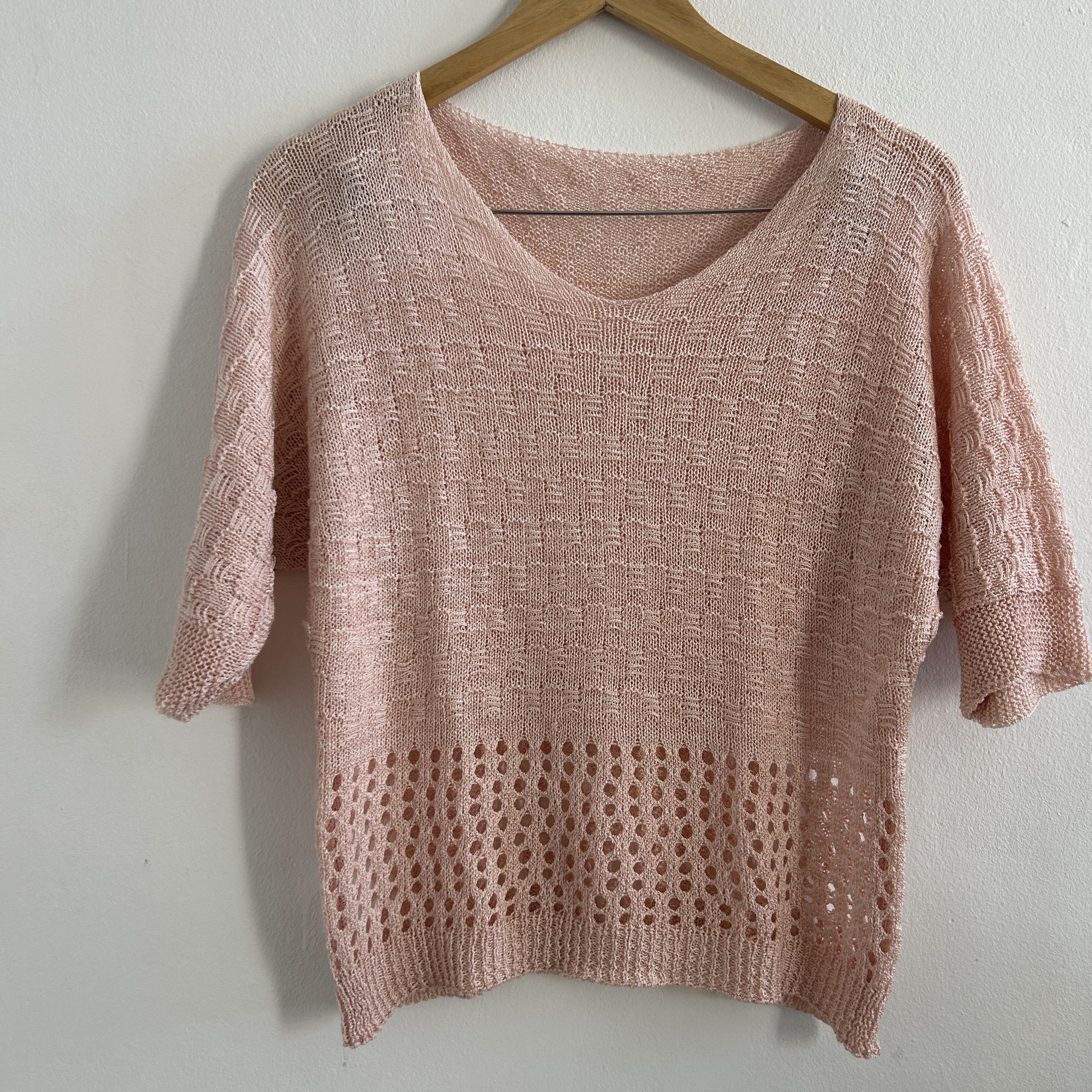 Vintage Vintage Y2K Blush Pink Sweater Size M / US 6-8 / IT 42-44 - 9 Thumbnail