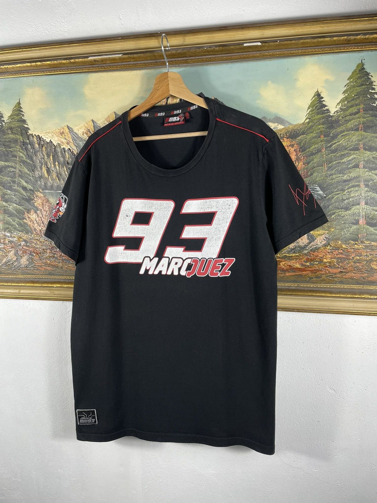 Vintage 93 Marc Marquez t-shirt tee baggy oversize moto retro Y2K Size US XL / EU 56 / 4 - 2 Thumbnail