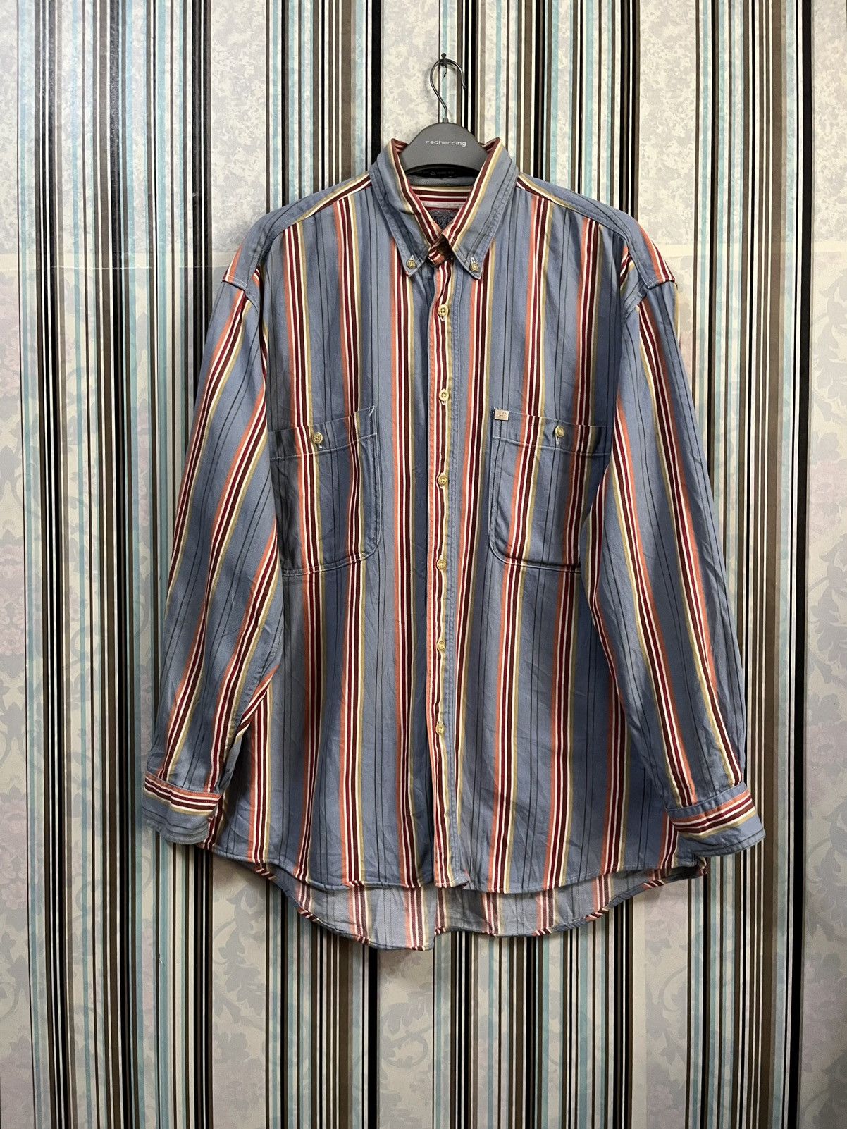 Budweiser 1990s striped double pockets multicolor #I Size US M / EU 48-50 / 2 - 2 Thumbnail