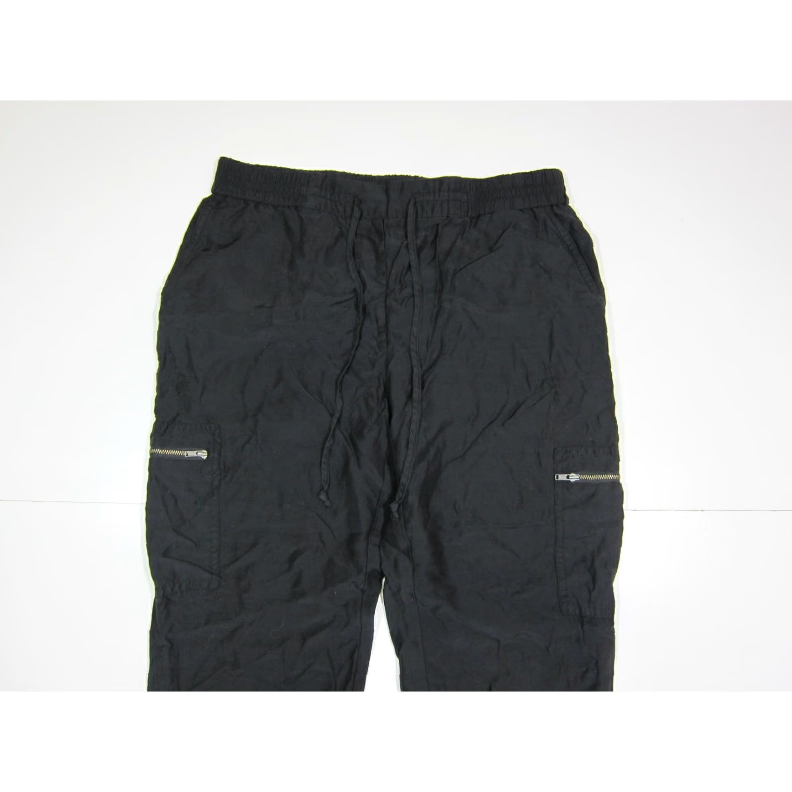 Vintage Trouve' 100% Rayon Black Comfort Cargo Pocket Jogger Pant Women Size Small Size 28" / US 6 / IT 42 - 5 Thumbnail