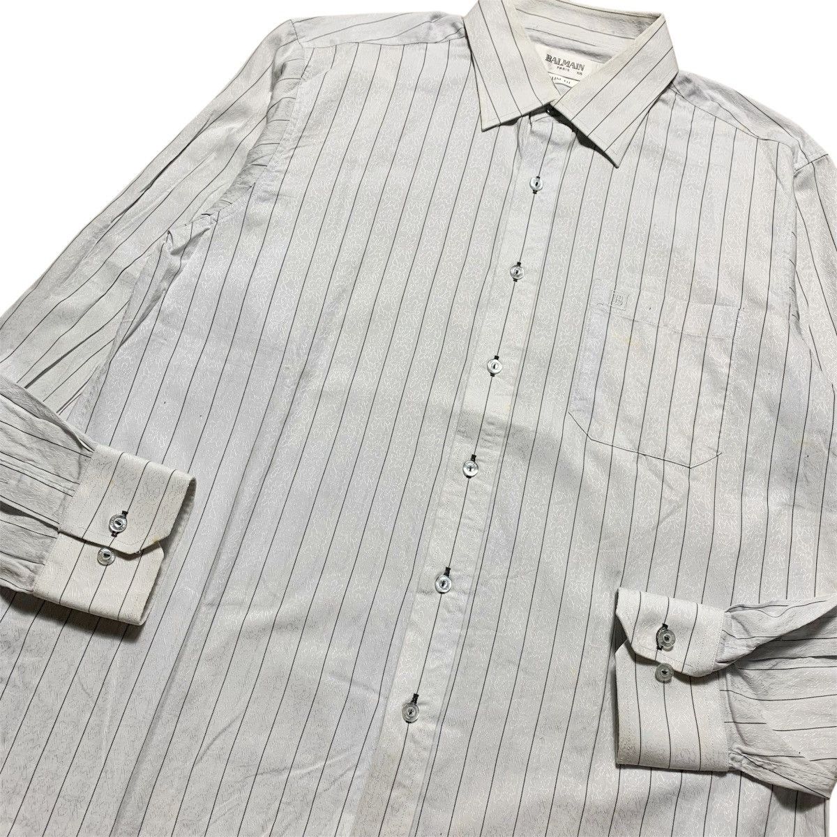 Balmain Balmain Stripe Shirt Button Up Size US L / EU 52-54 / 3 - 5 Thumbnail