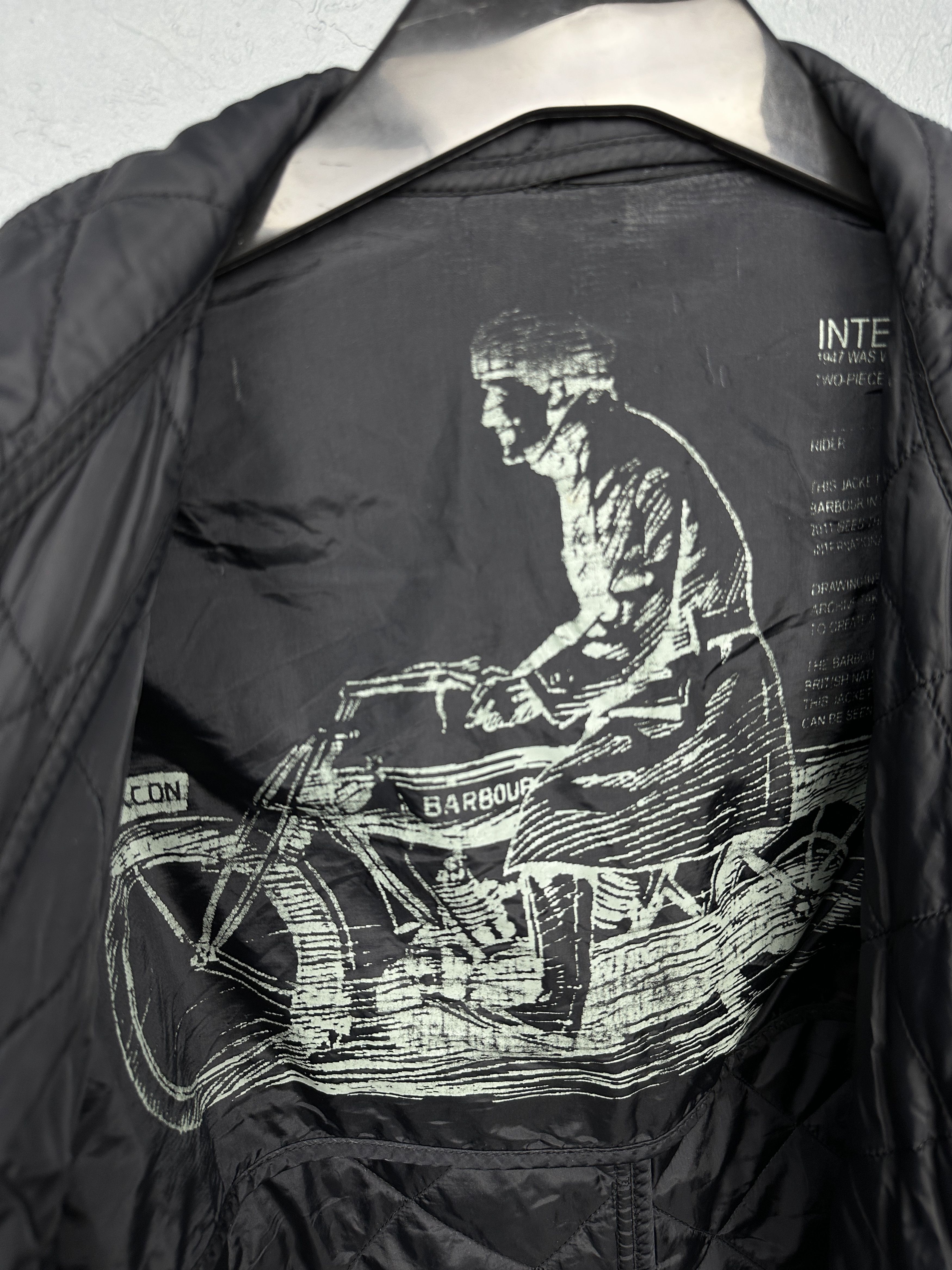 Barbour Barbour International Ariel Mens Quilted Jacket Size US L / EU 52-54 / 3 - 3 Thumbnail