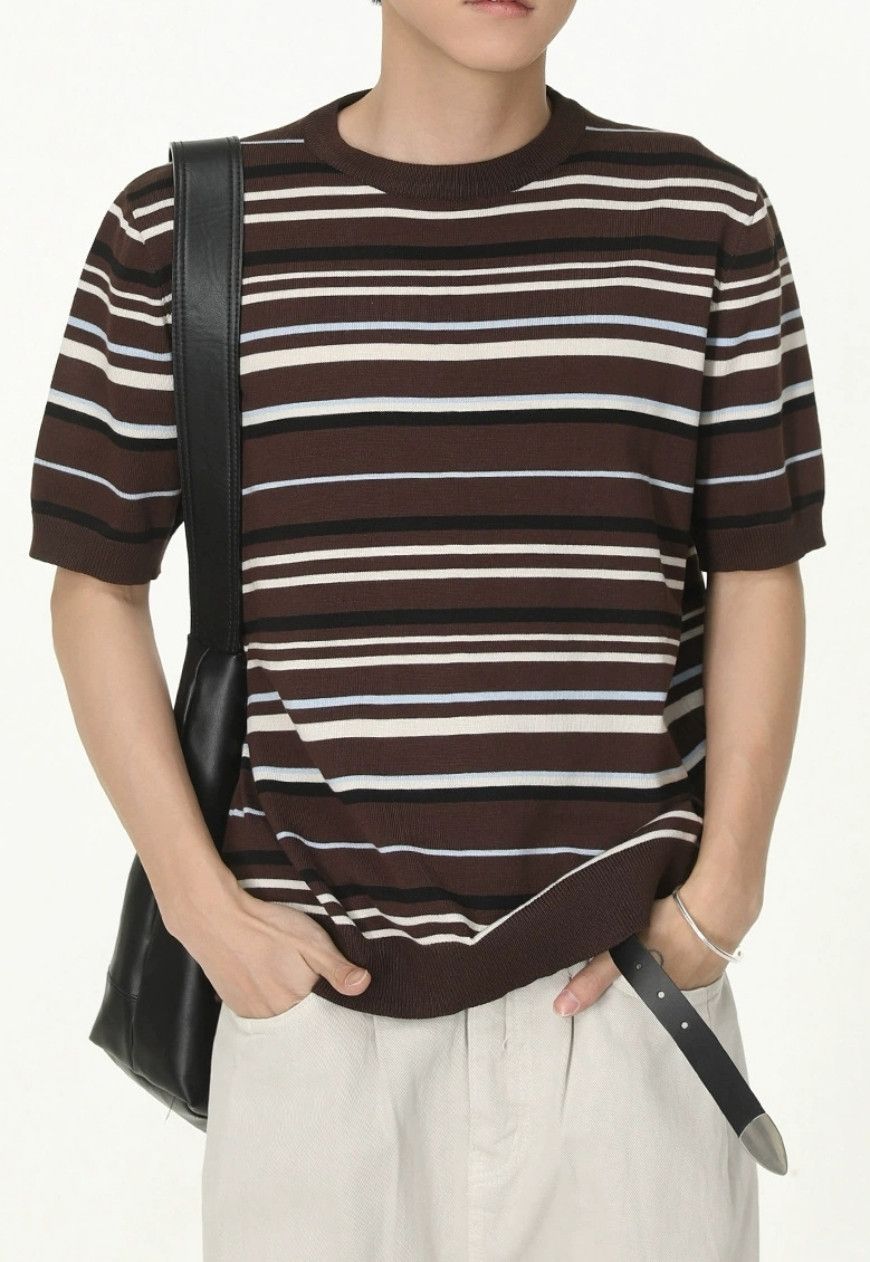 Other Contrast Stripe Short Sleeve Top Size US M / EU 48-50 / 2 - 4 Thumbnail