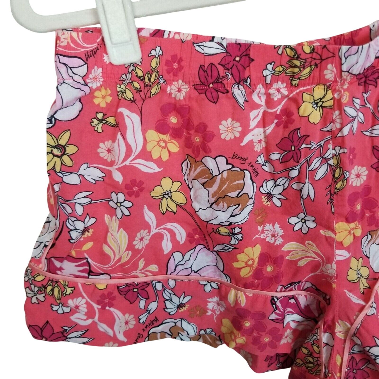 Victoria's Secret Victorias Secret Womens Floral 2-Pc Pajama Set Size S Sleep Size ONE SIZE - 8 Thumbnail
