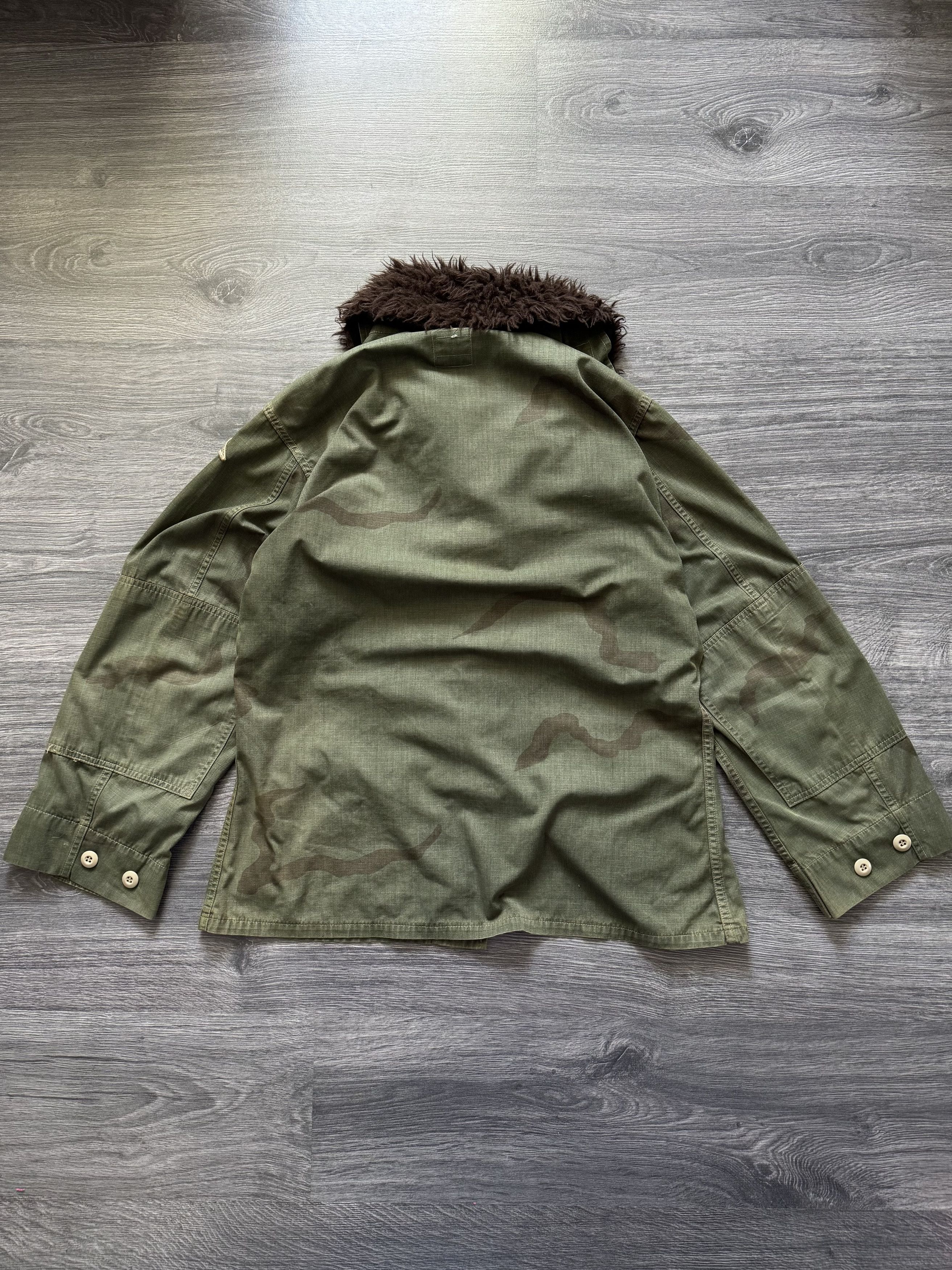 Japanese Brand Vintage Military Camo Overshirt Fur Jacket Recycled Size US M / EU 48-50 / 2 - 2 Thumbnail