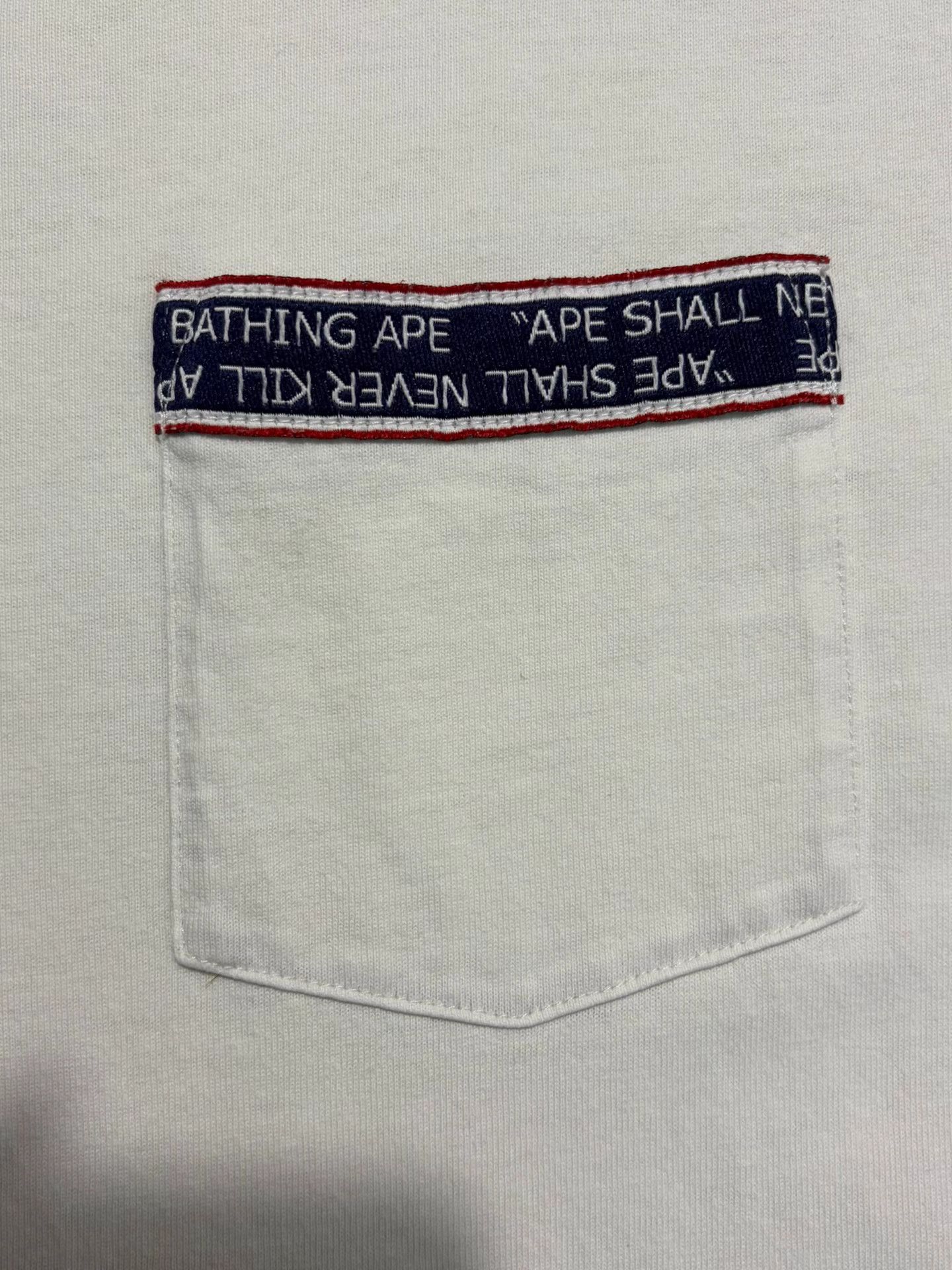 Bape BAPE White Slogan Short Sleeve Tee Size US M / EU 48-50 / 2 - 4 Thumbnail