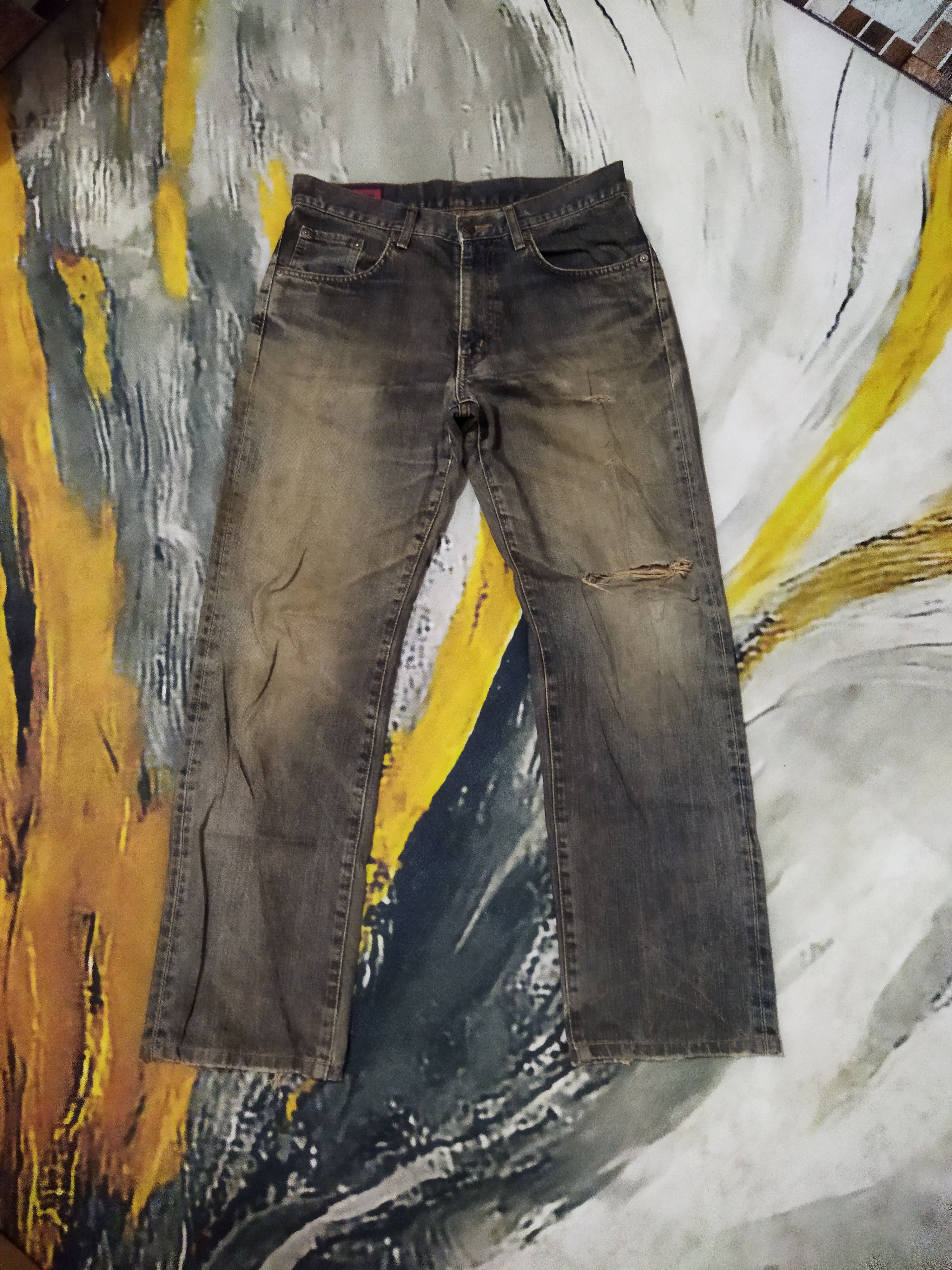 Edwin VINTAGE EDWIN 503 DISTRESSED FADED BLACK JEANS PANTS Size US 32 / EU 48 - 1 Thumbnail