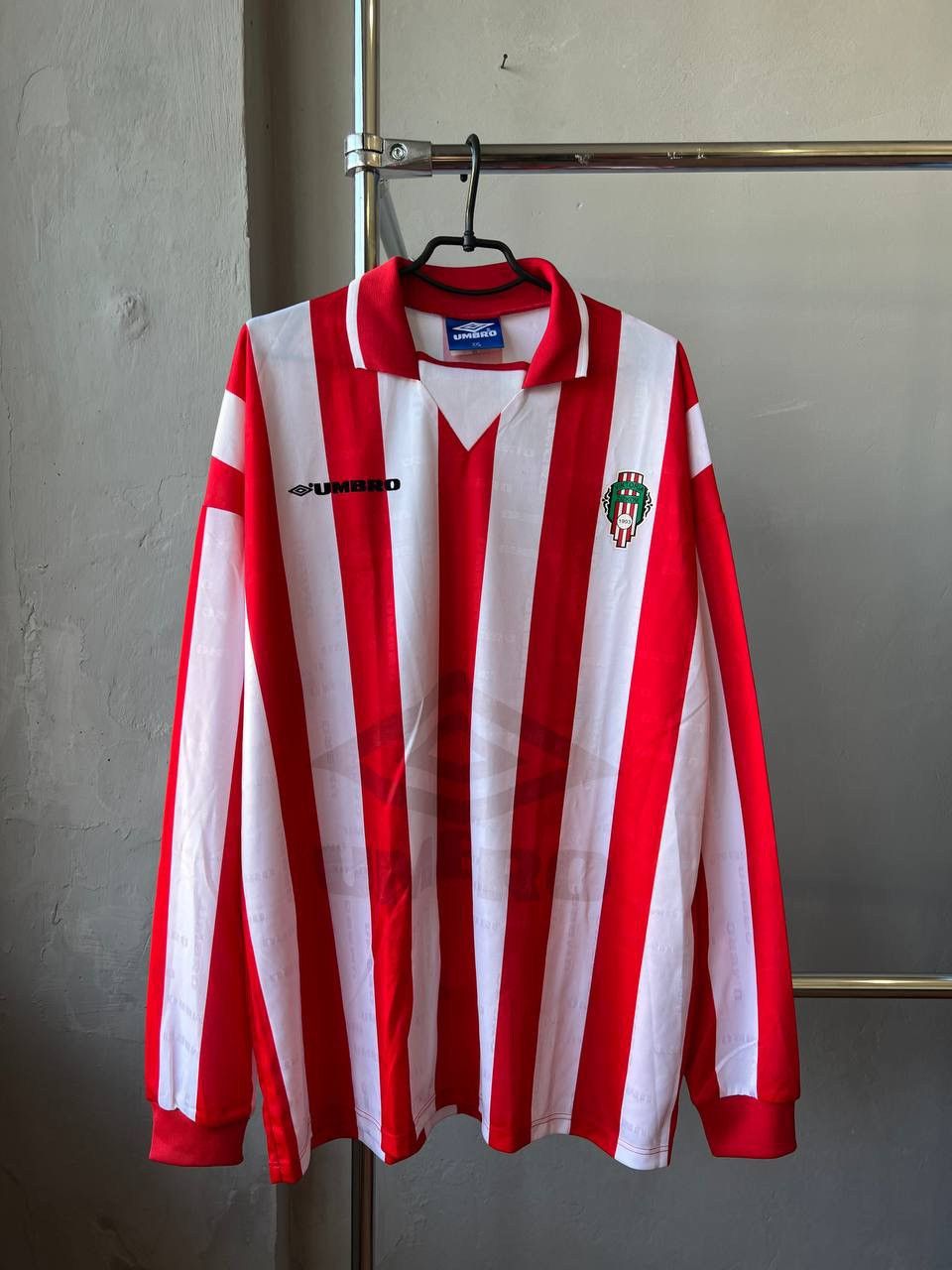 Vintage 1995/96 VIKTORIA ZIZKOV #70 UMBRO MATCH WORN SOCCER JERSEY Size US XXL / EU 58 / 5 - 2 Thumbnail