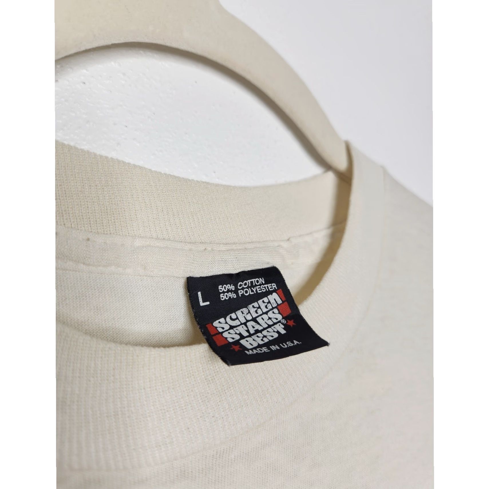 Vintage VINTAGE Ford Mustang Shirt Mens L Distressed 30 Years Single Stitch White Grunge Car Screen Stars Size US L / EU 52-54 / 3 - 5 Thumbnail