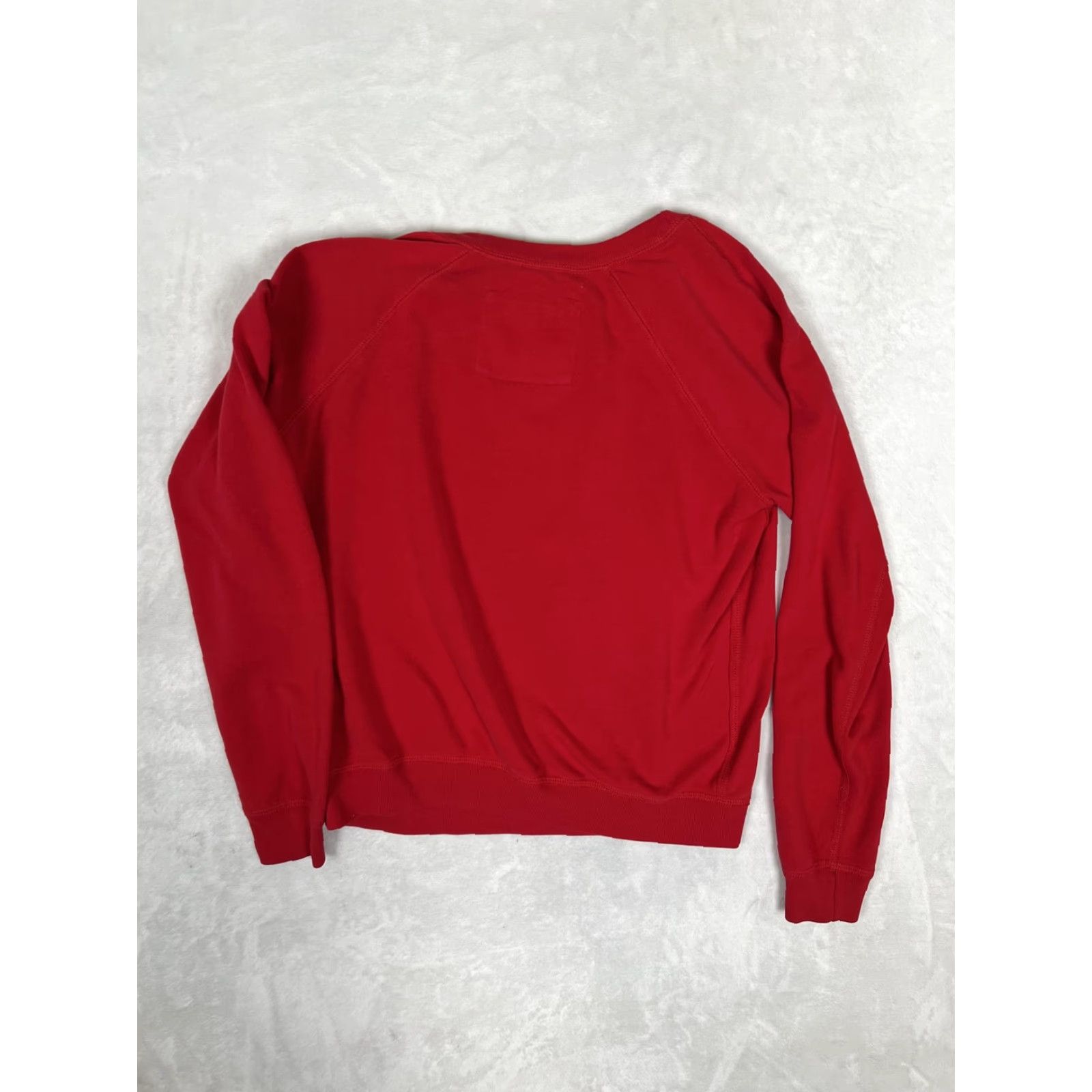 Abercrombie & Fitch Abercrombie & Fitch Raglan Sweatshirt Women's M Red Crew Neck Logo VTG Pullover Casual Size M / US 6-8 / IT 42-44 - 6 Thumbnail