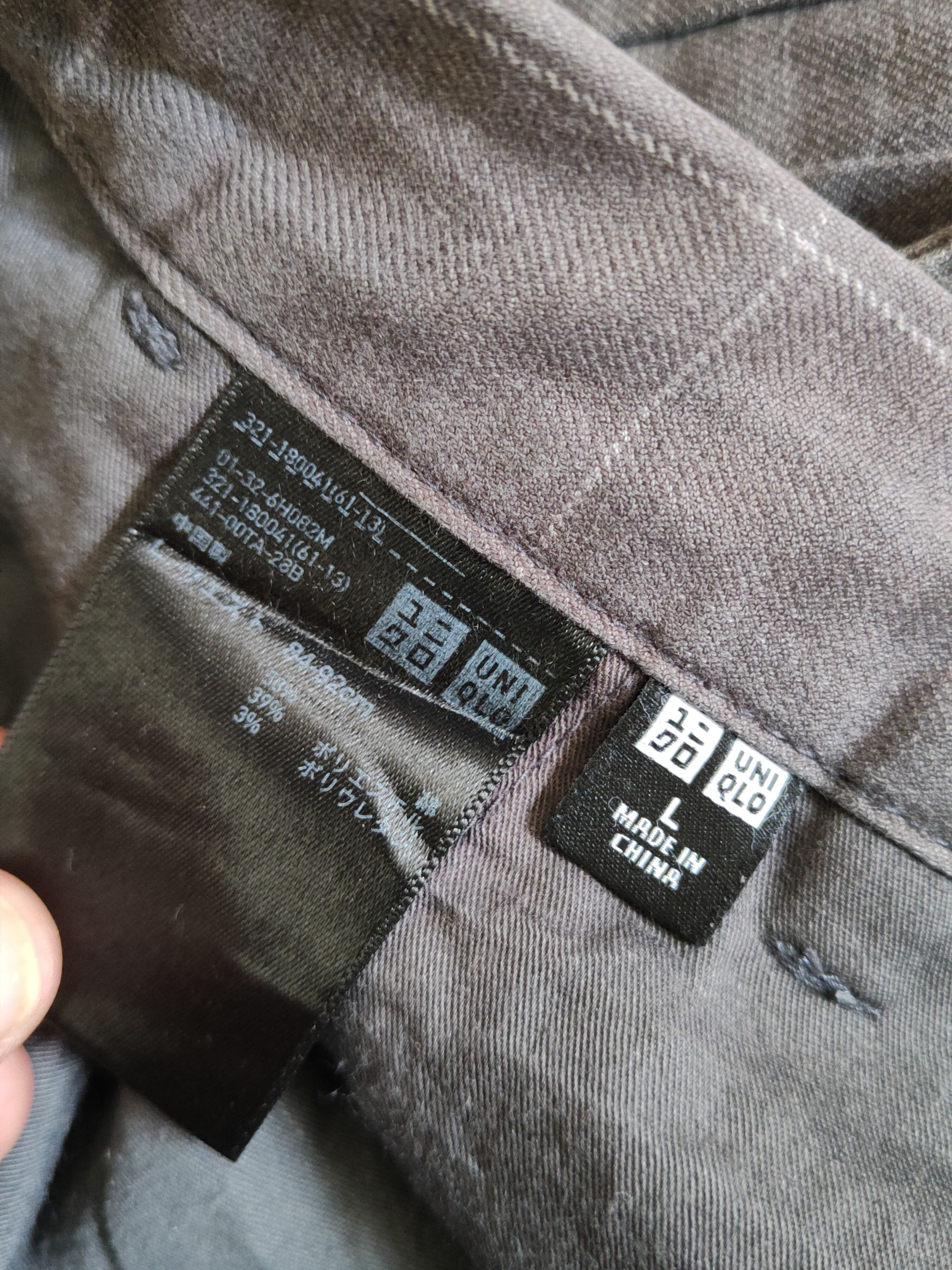 Japanese Brand × Vintage Uniqlo Dark Gray Faded checkered Jogger Pants #S2268 Size US 32 / EU 48 - 13 Thumbnail