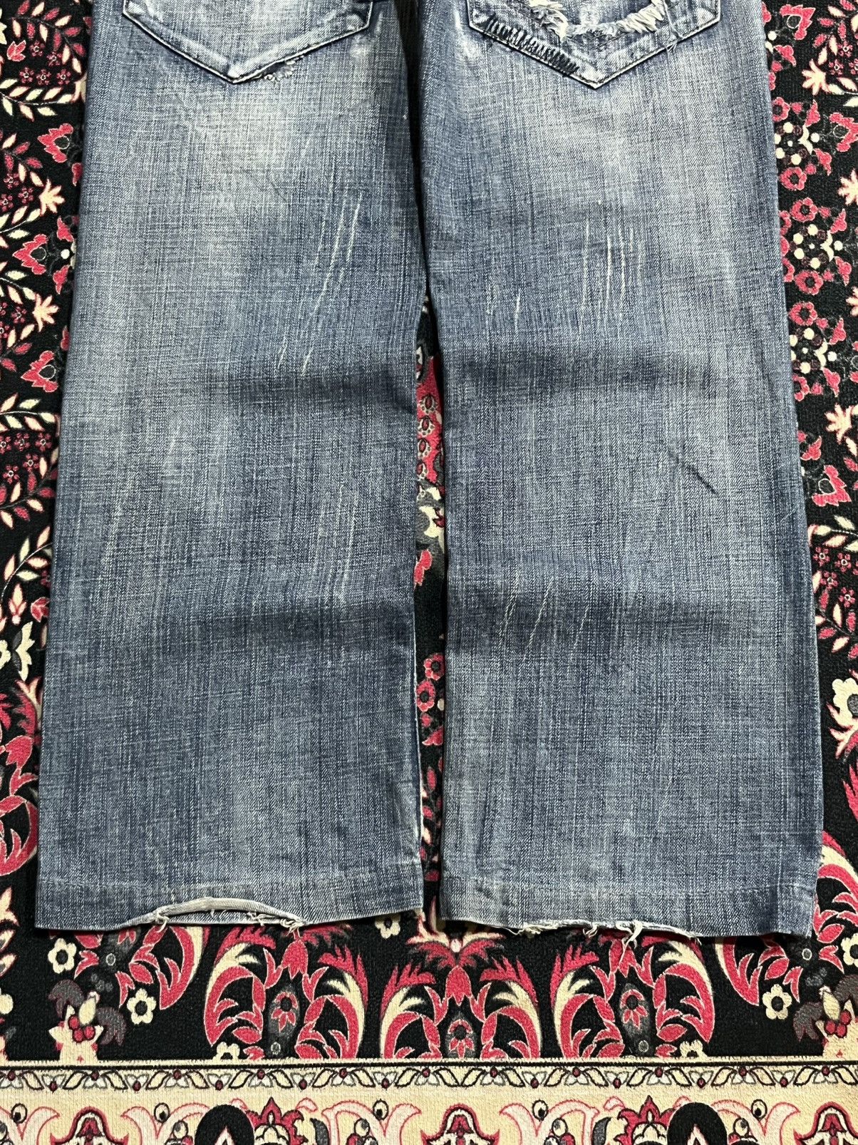 Who Decides War Warren Webber Studded Pocket Antelope Patches Blue Jeans Size US 28 / EU 44 - 12 Thumbnail