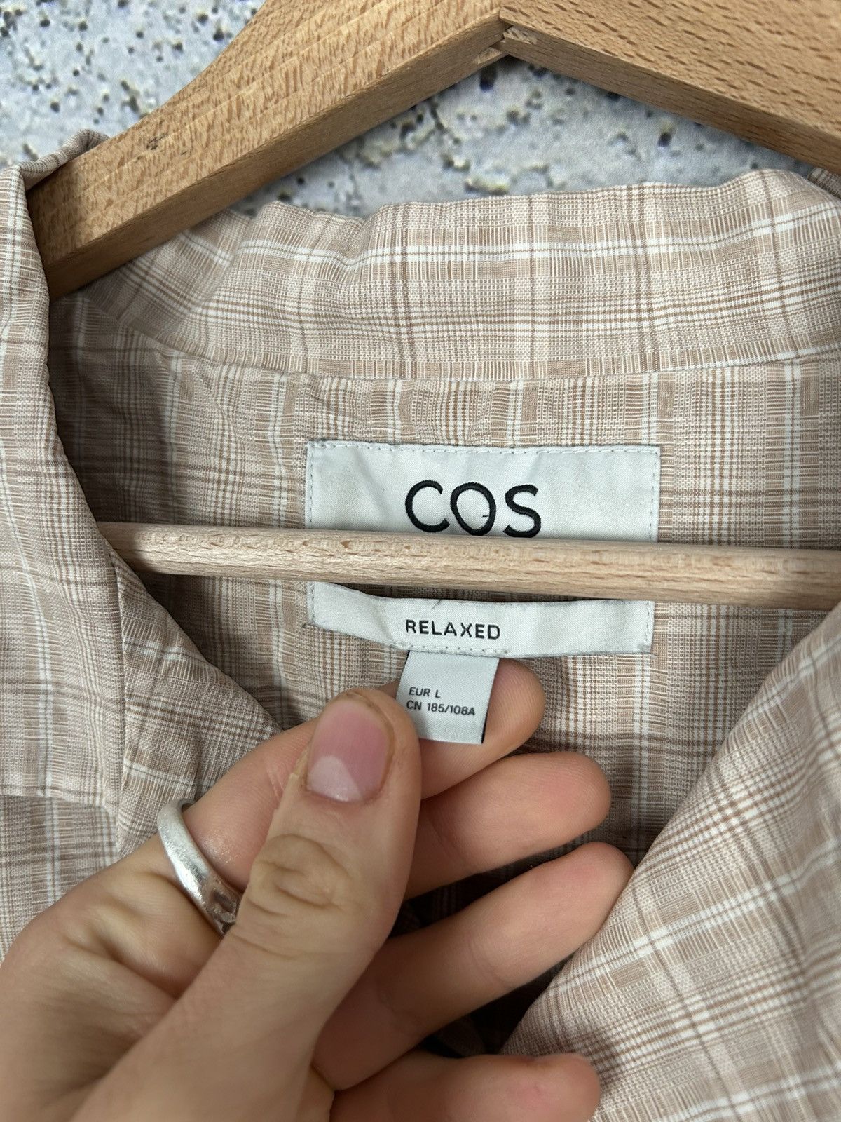 Cos COS Linen Brown Beige Shirt Summer Hawaiian Streetwear Size US L / EU 52-54 / 3 - 5 Thumbnail