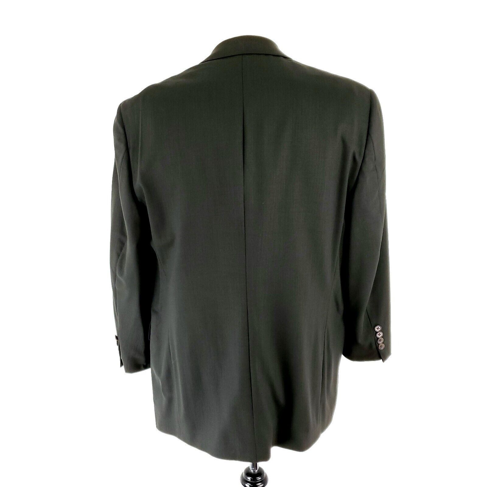 Hart Schaffner Marx Hart Schaffner Comfort Marx Wool 3 Button Blazer 42R Dark Gr Size 42R - 6 Thumbnail