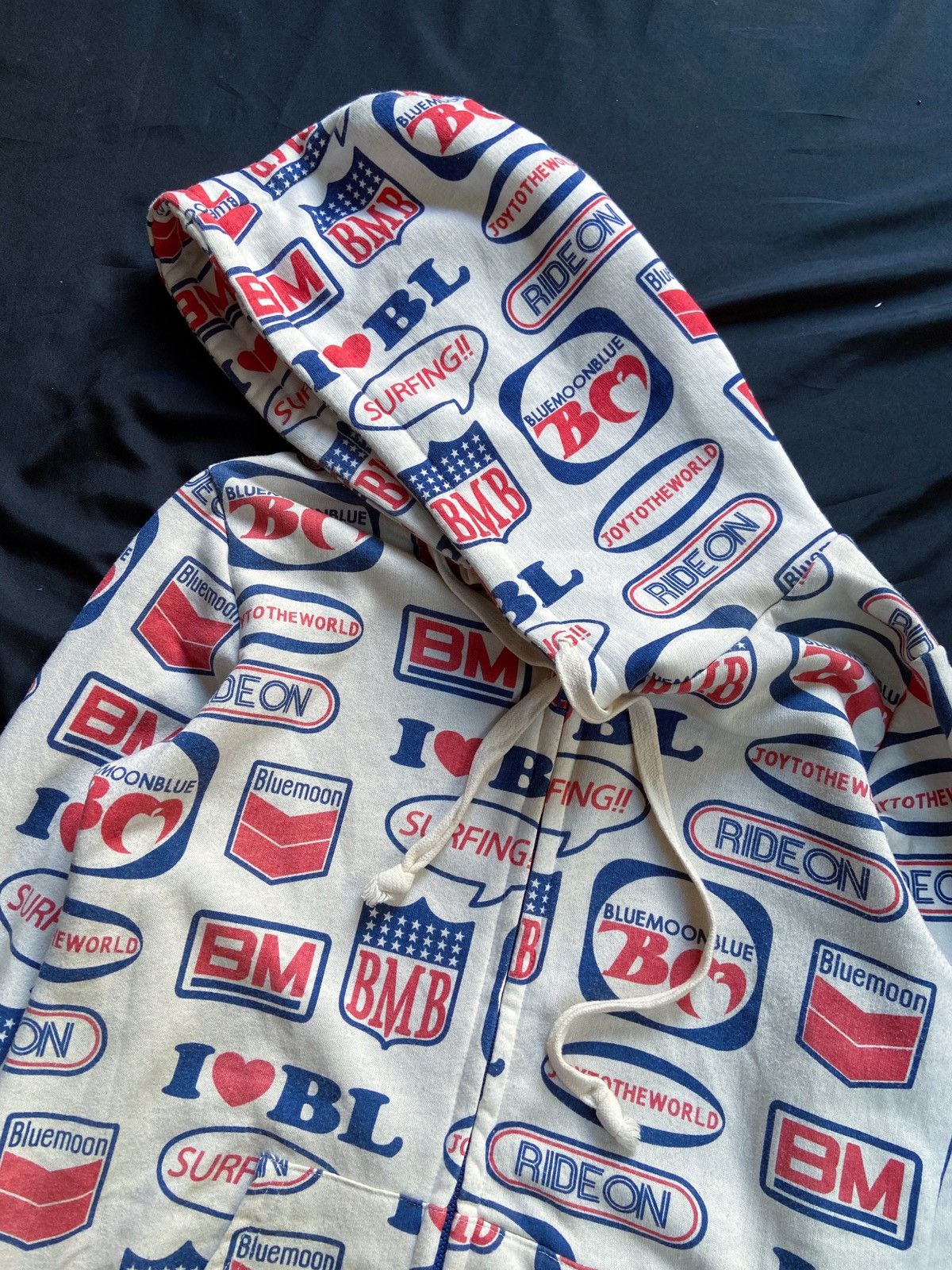 Beauty Beast BLUE MOON BLUE JAPANESE ZIP HOODIE Size US S / EU 44-46 / 1 - 7 Thumbnail