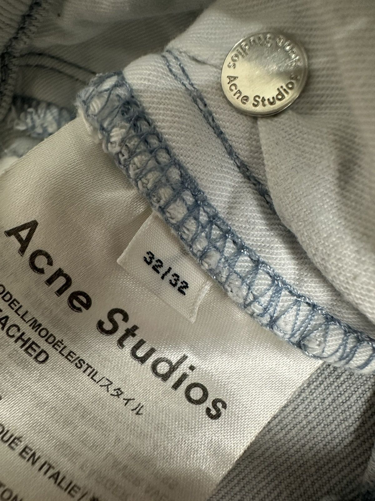 Acne Studios Acne Studios - Ace Bleached Denim Jeans - Slim Fit Size US 32 / EU 48 - 12 Thumbnail