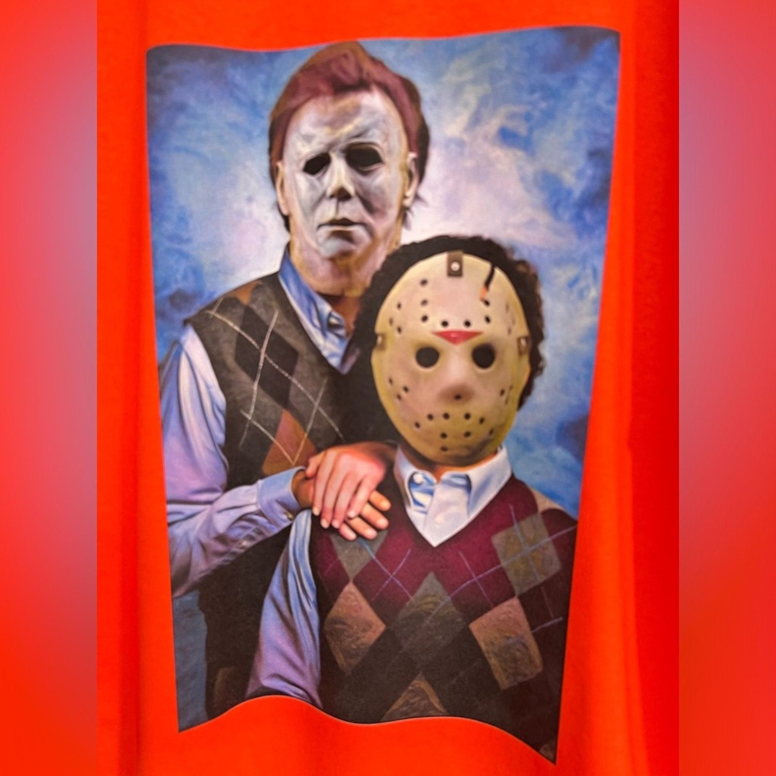G2000 Insane Halloween Horror Step Bros Big Print Shirt Size US XL / EU 56 / 4 - 2 Thumbnail