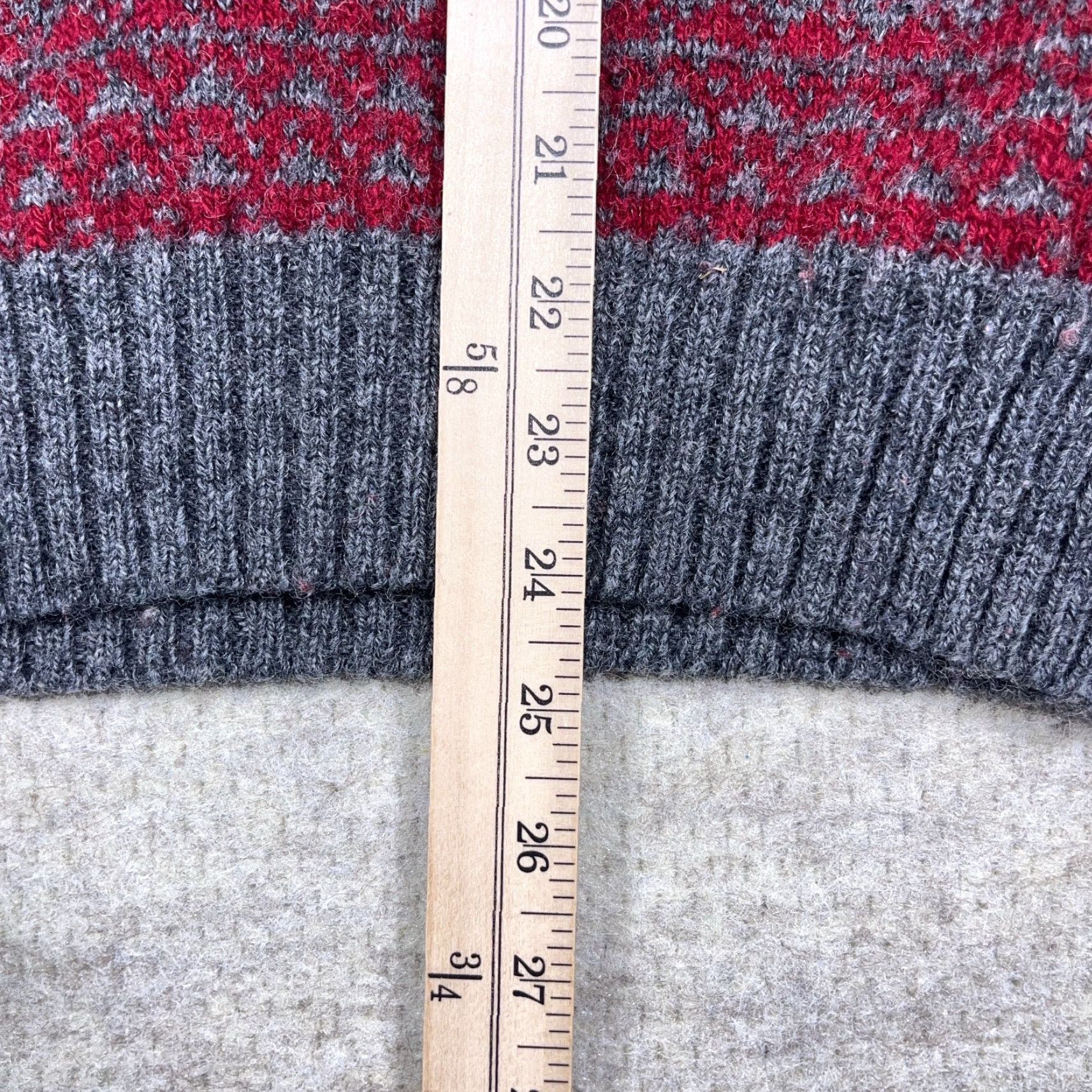 McGregor VINTAGE McGregor Sweater Geometric Knit Wool Red Mens Medium Crew Neck 90s Classic Logo Geometric Pattern 90s Mens Size US M / EU 48-50 / 2 - 7 Thumbnail